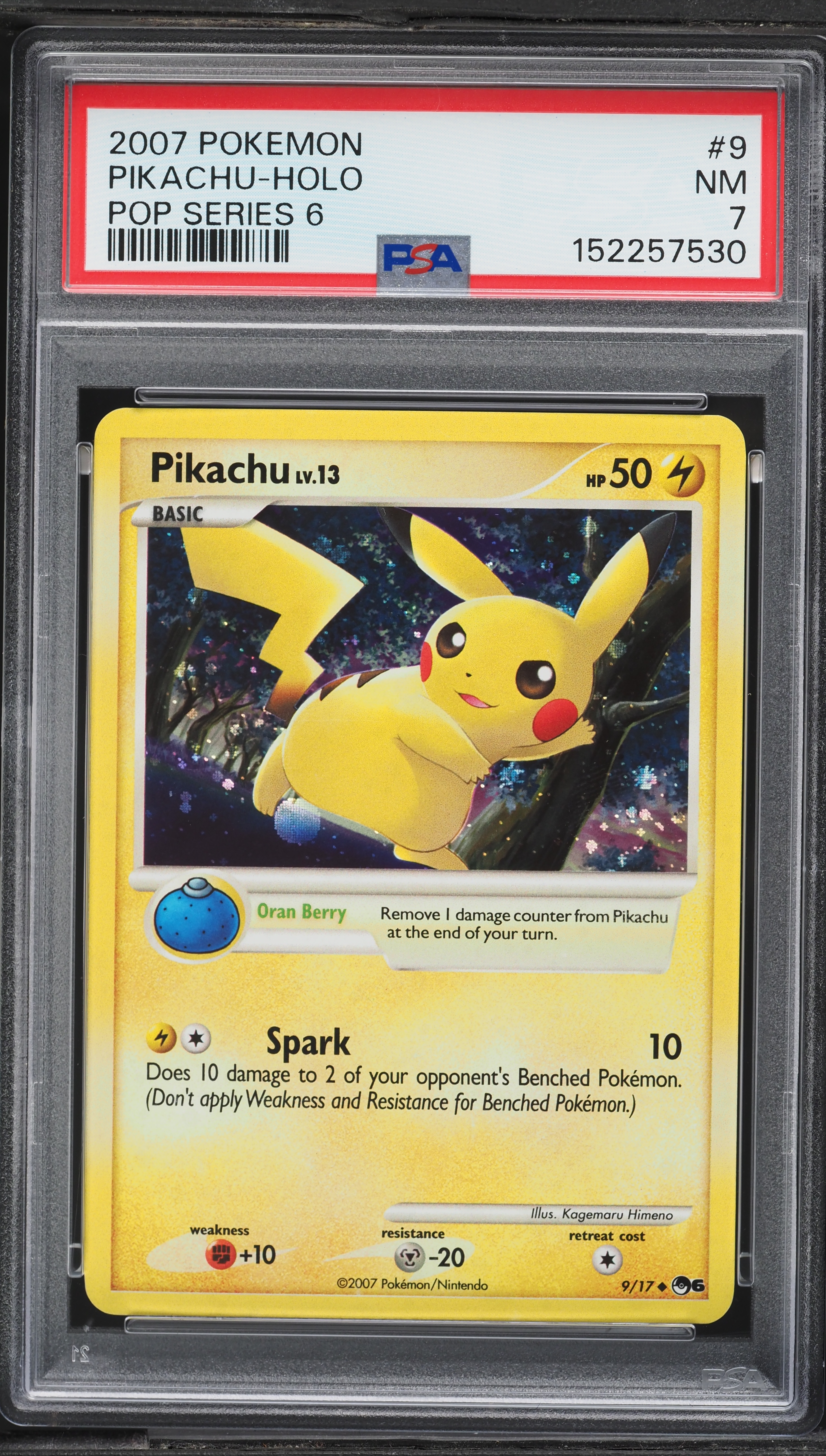2007 Pokemon POP Series 6 Holo Pikachu #9 PSA 7 NRMT on Fanatics