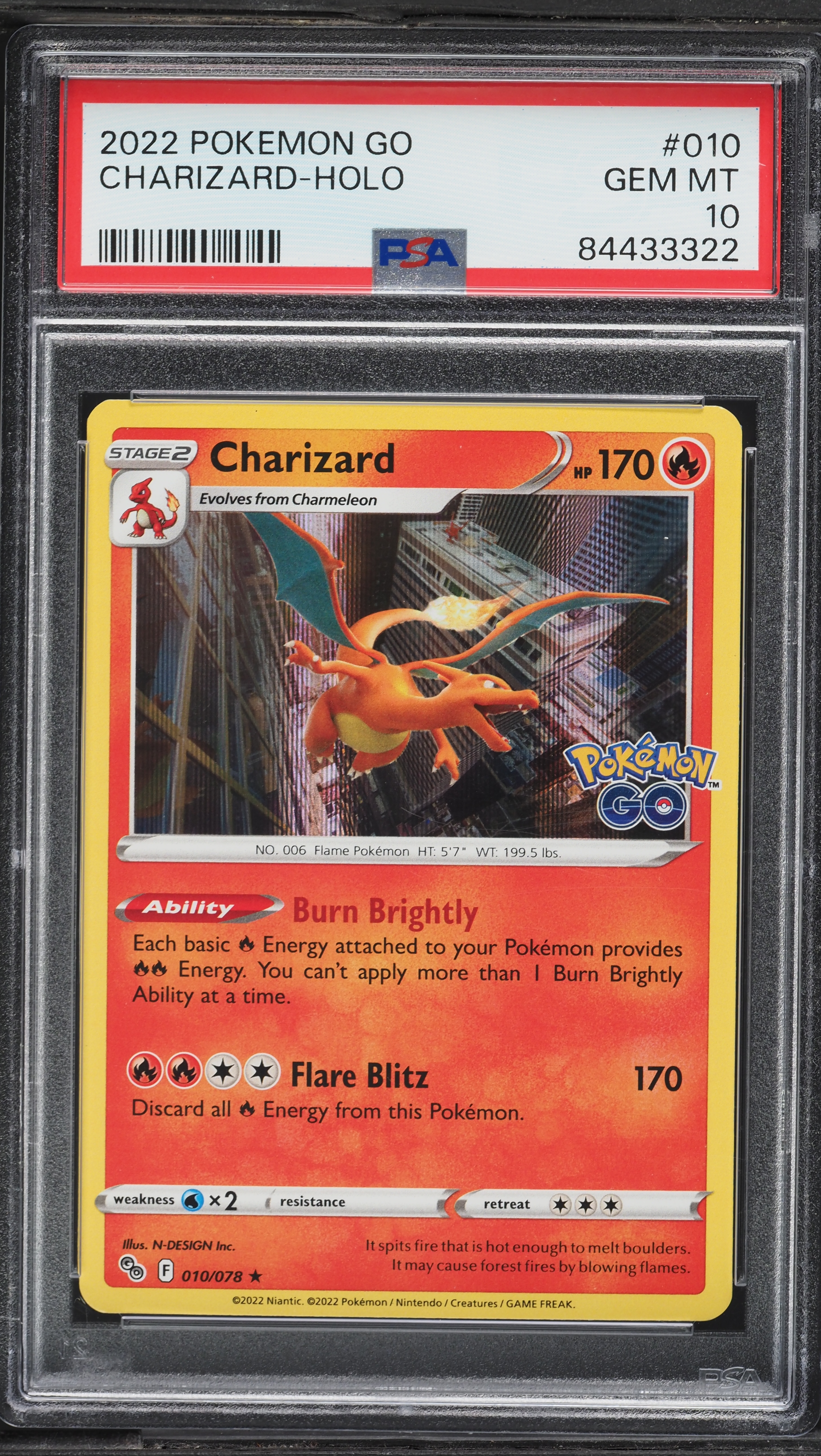 charizard pokemon go card holo Pokmon TCG Charizard Pokmon GO 010/078 Holo Holo Rare