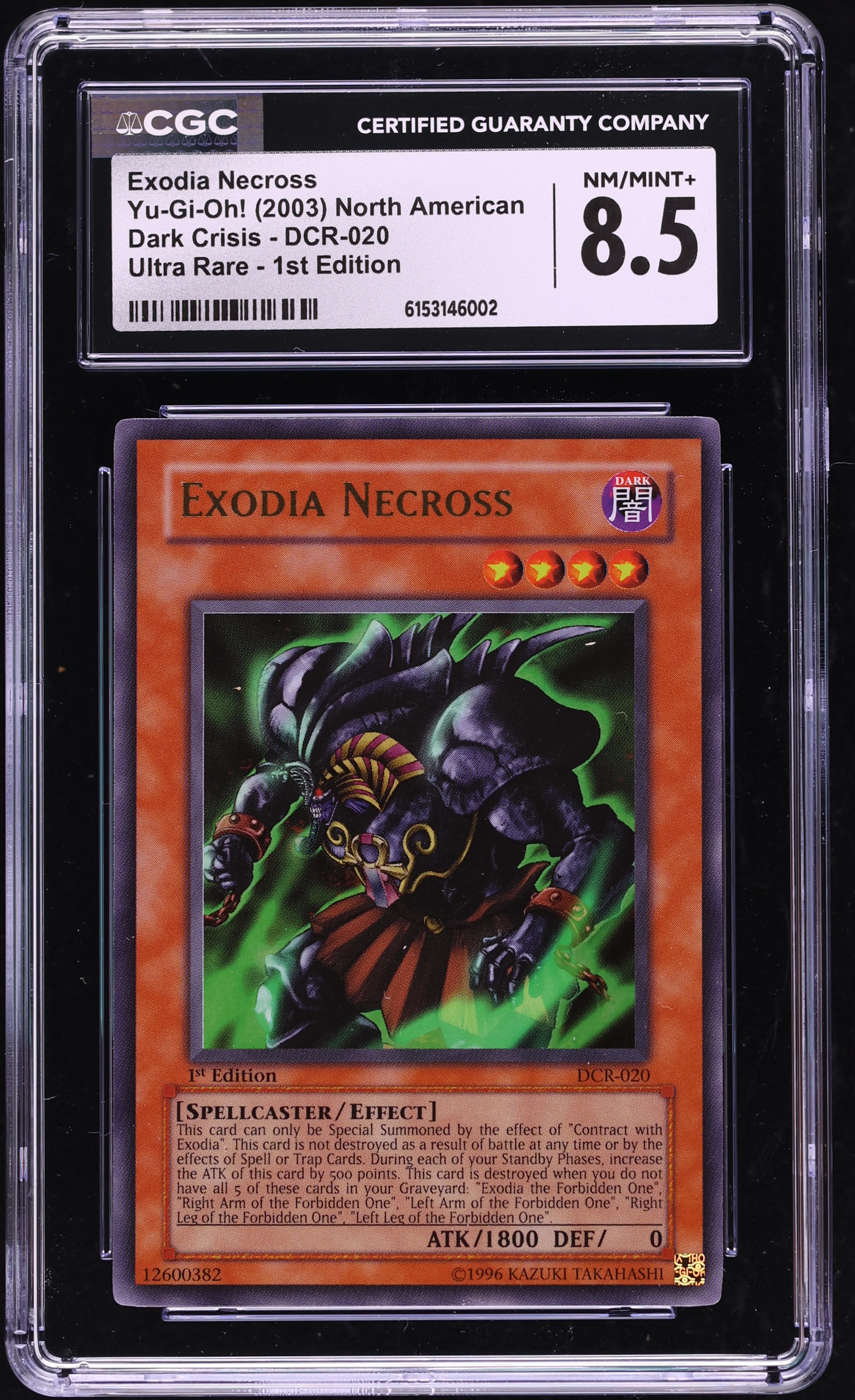 2003 Yu-Gi-Oh! Dark Crisis 1st Edition Ultra Rare Exodia Necross