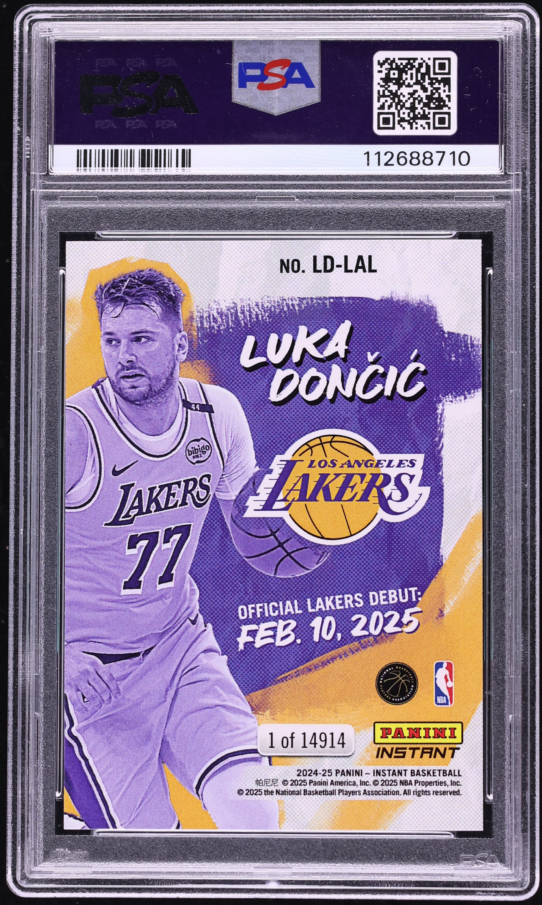 2024 Panini Instant NBA Luka Doncic /14914 #LD-LAL PSA 10 GEM MINT 
