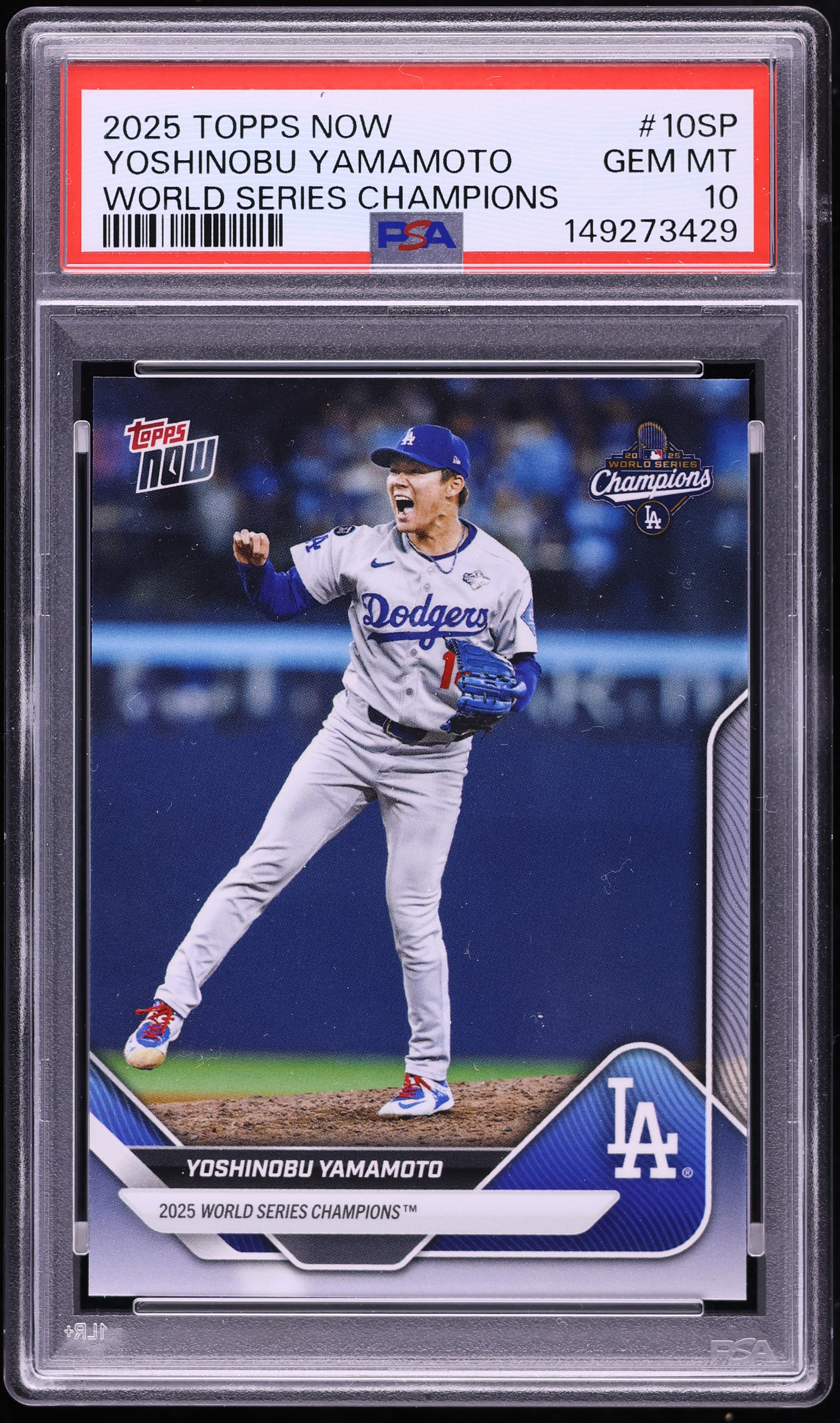 2025 Topps Now World Series Champions Yoshinobu Yamamoto SHORT 
