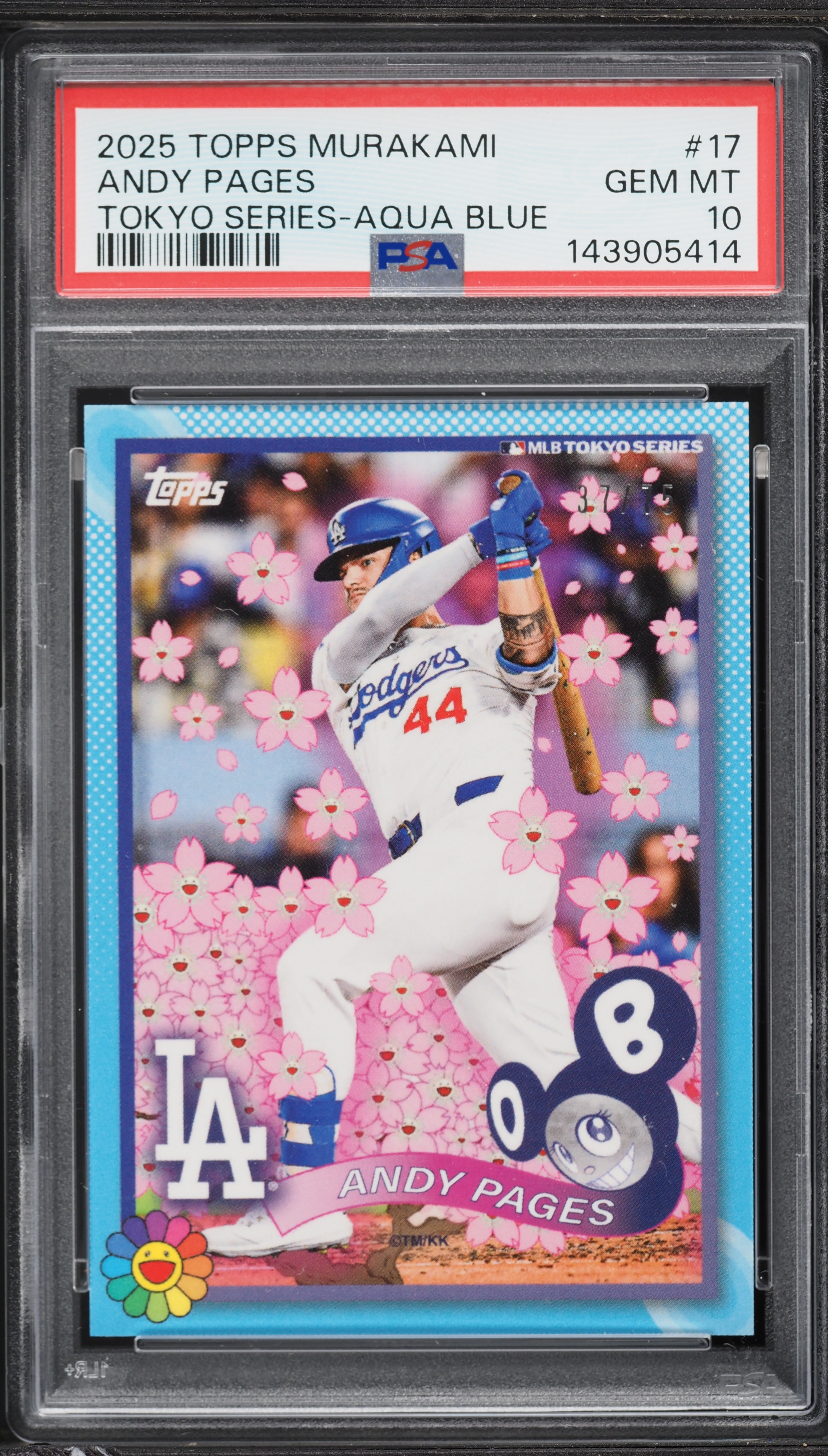 2025 Topps Takashi Murakami MLB World Tour Tokyo Series Aqua Blue