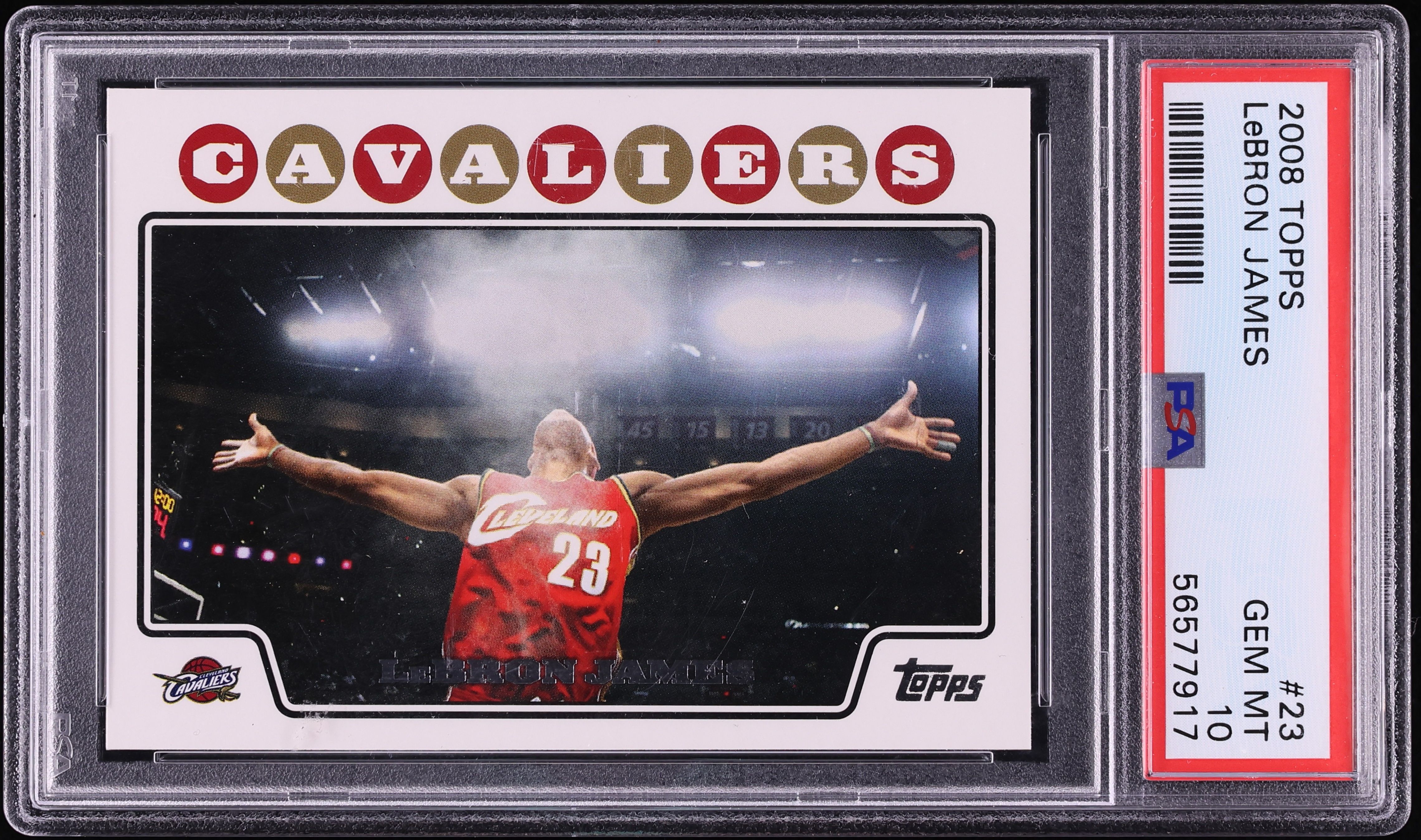 2008 Topps Basketball LeBron James #23 PSA 10 GEM MINT on Fanatics