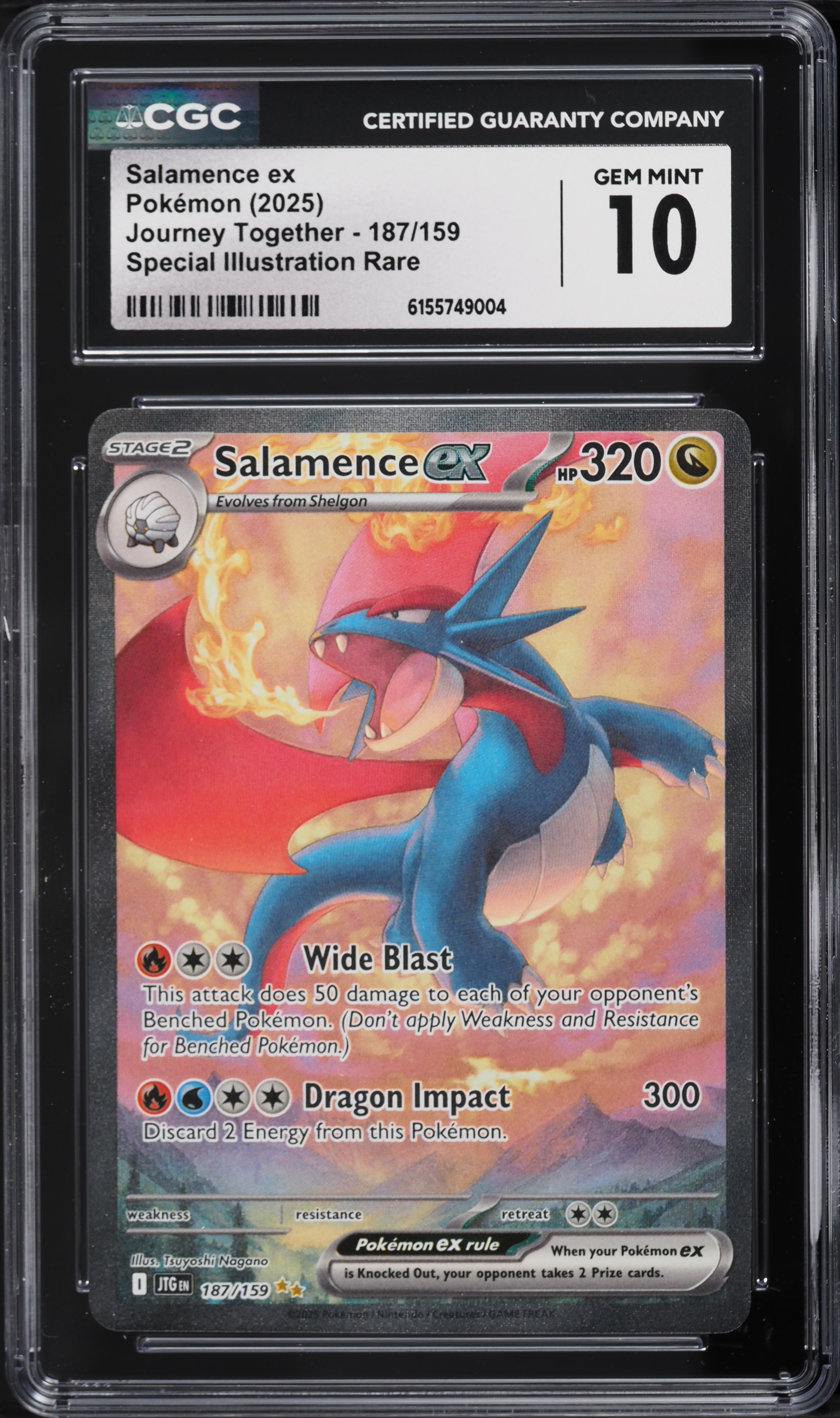 2025 Pokemon Scarlet & Violet Journey Together SIR Salamence ex