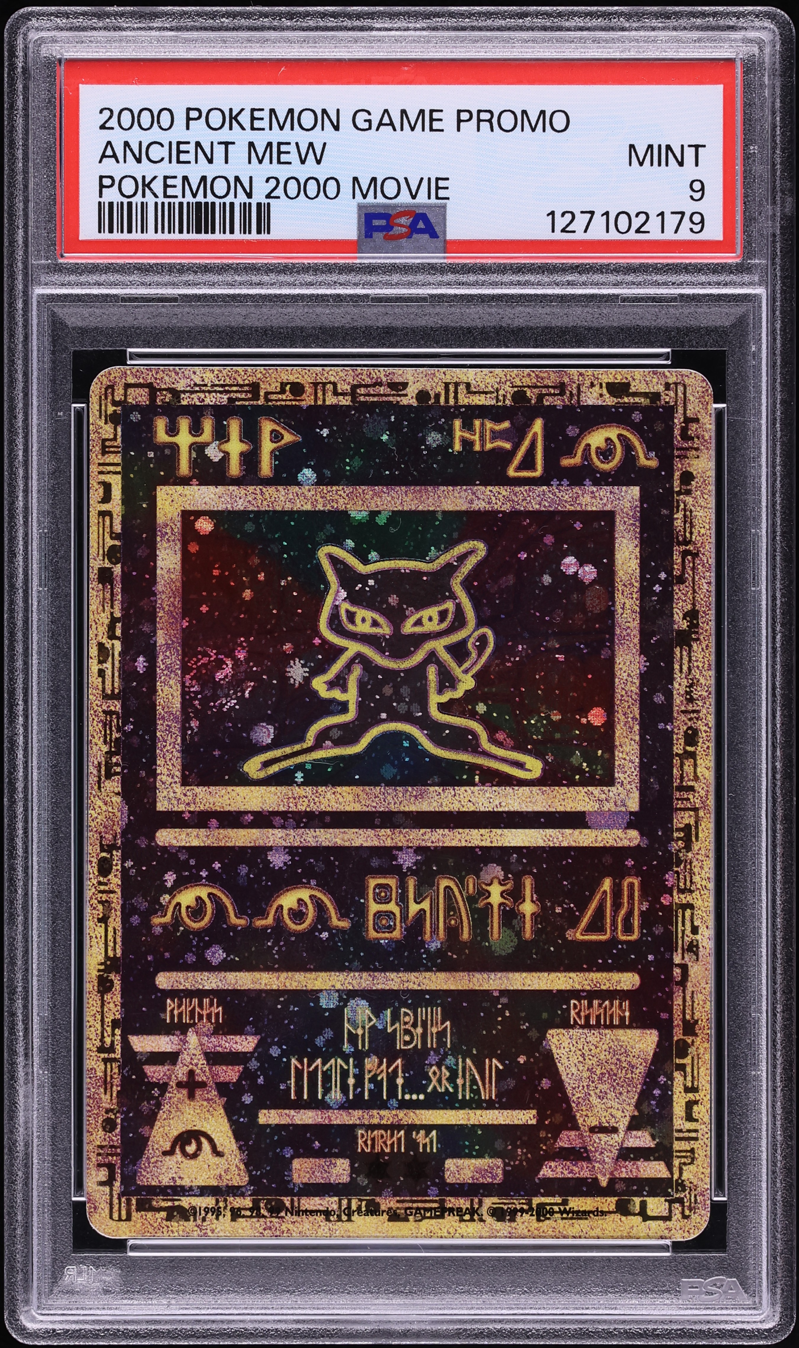 2000 Pokemon Movie Promo Ancient Mew PSA 9 MINT on Fanatics Collect