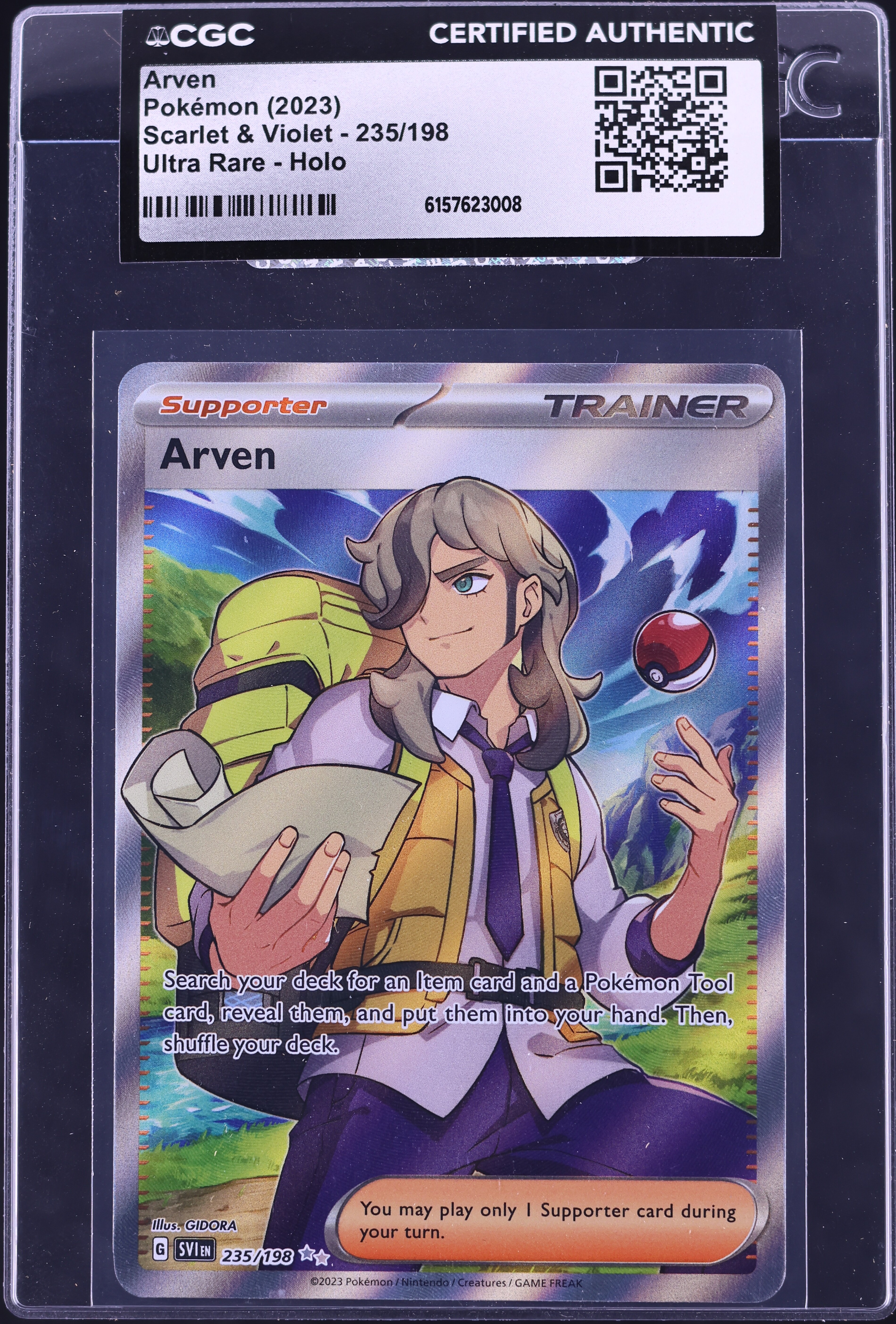 arven pokemon scarlet and violet card Pokemon Scarlet & Violet Ultra Rare Arven #235/198
