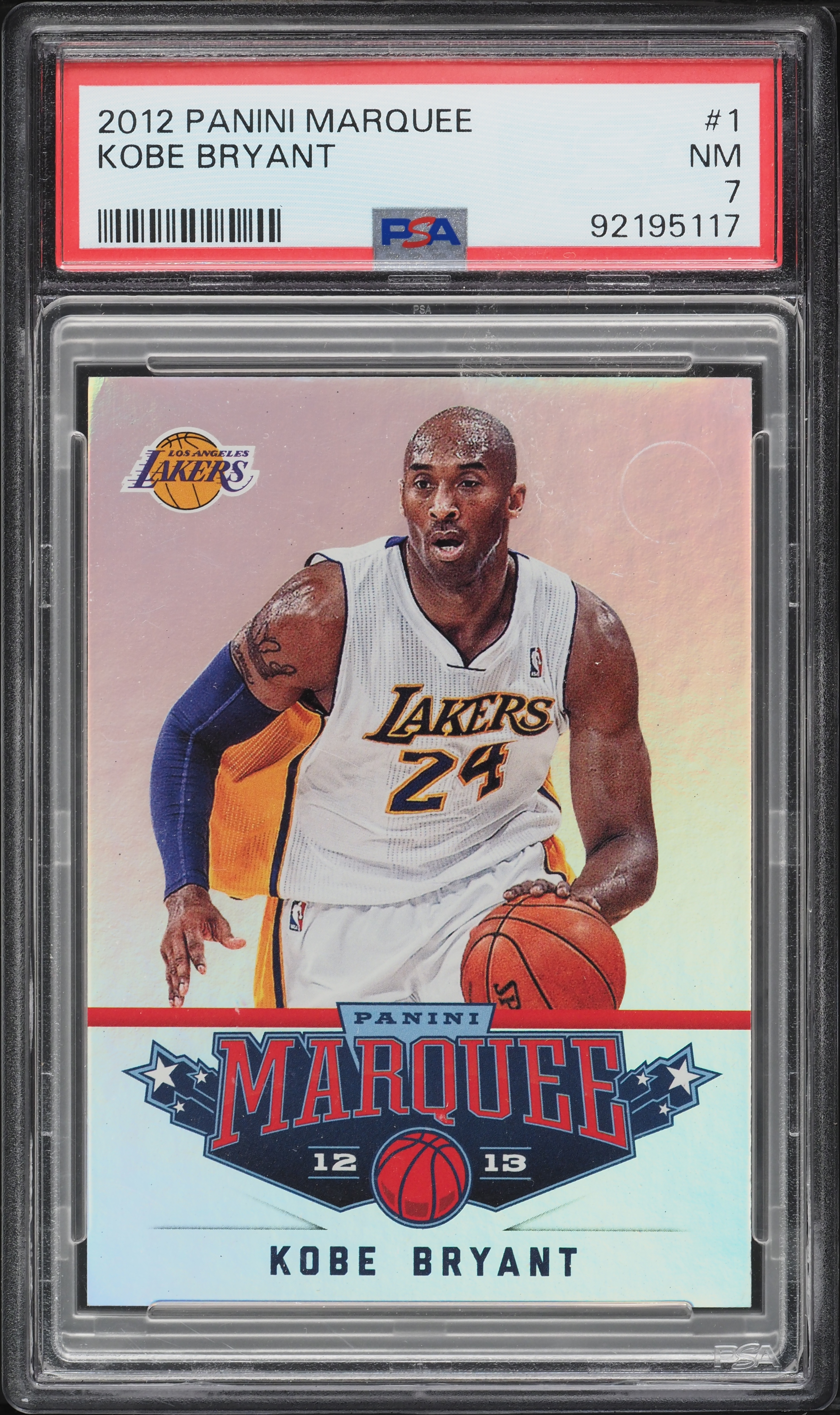 2012 Panini Marquee Kobe Bryant #1 PSA 7 NRMT on Fanatics Collect