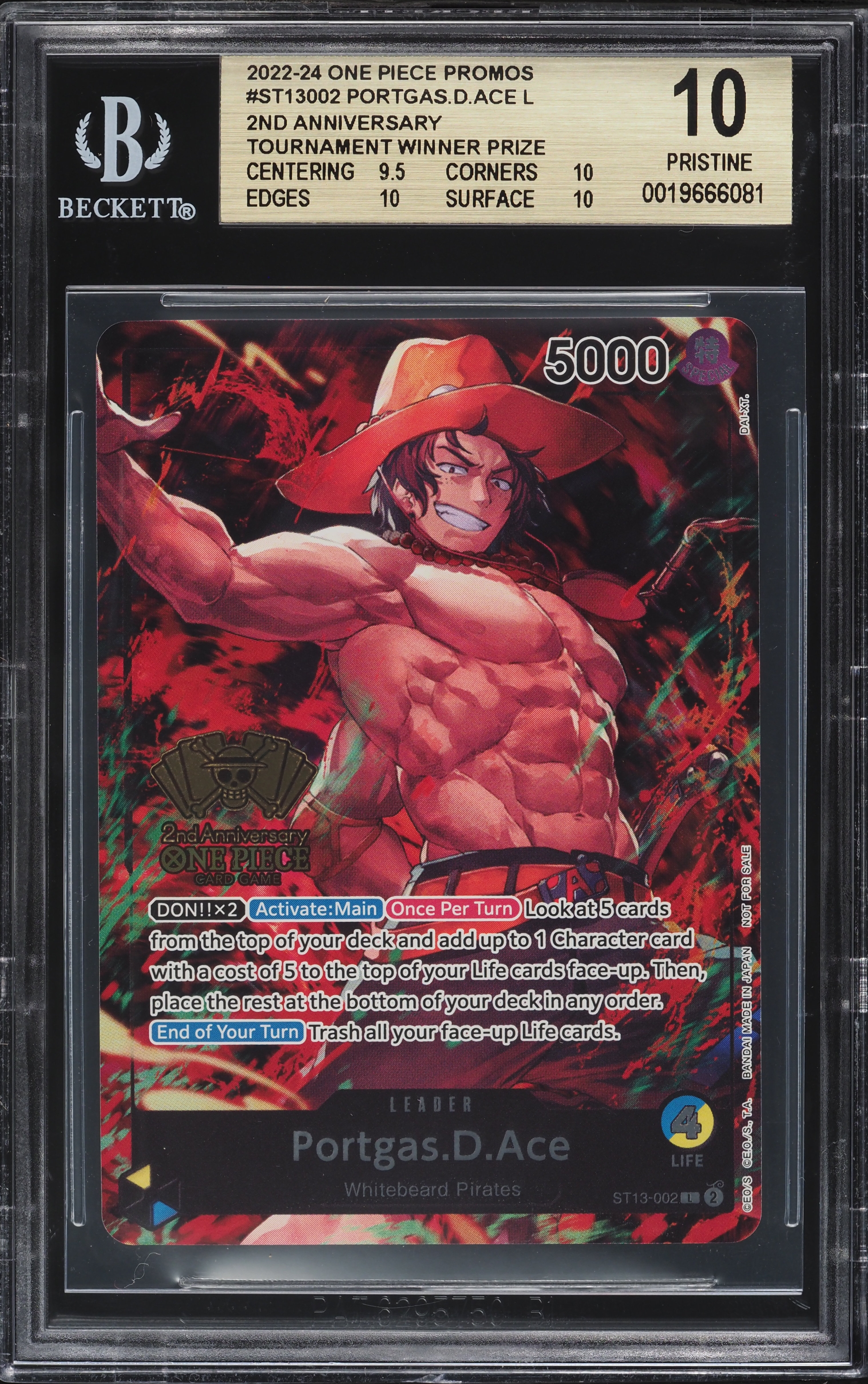 エース　2周年 2022 One Piece Promo 2nd Anniversary Tournament Winner Prize