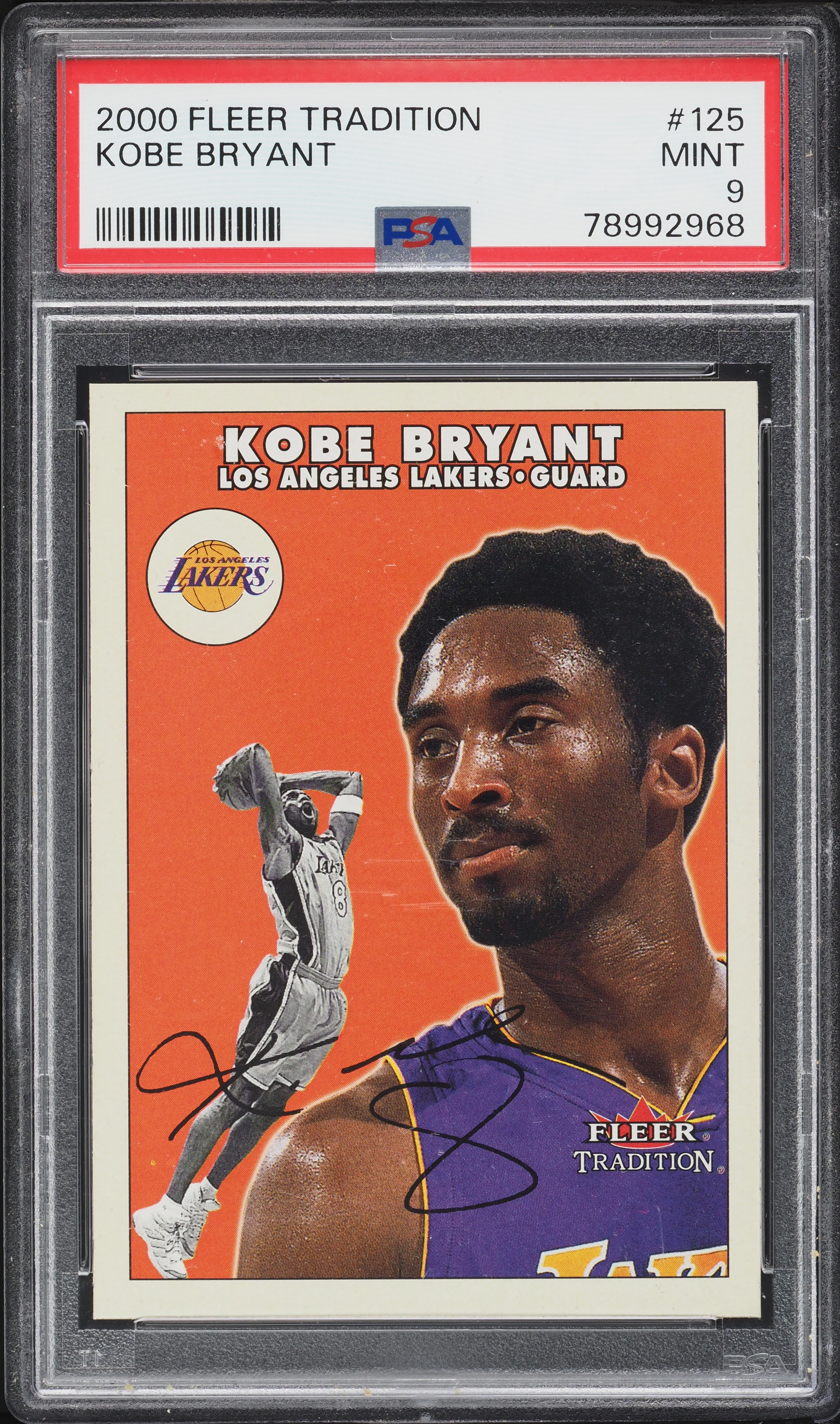 2000 Fleer Tradition Kobe Bryant #125 PSA 9 MINT on Fanatics Collect