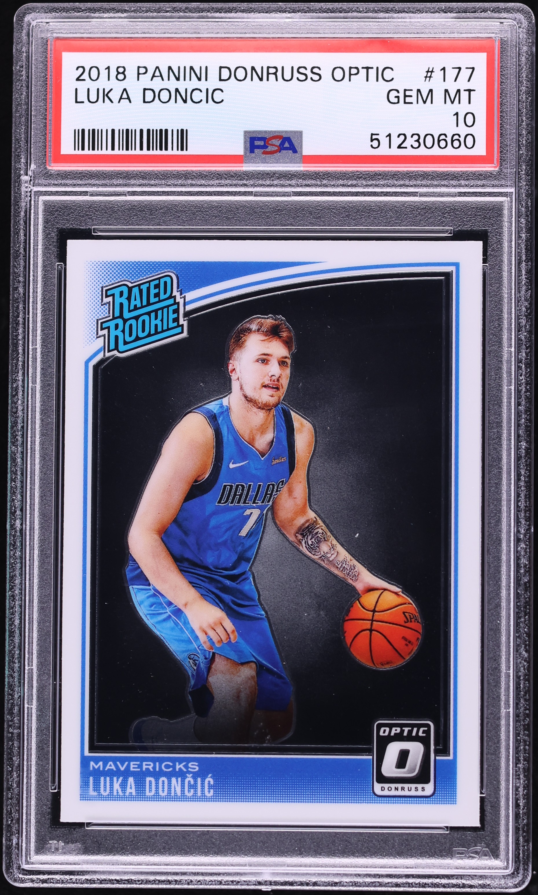 2018 Donruss Optic Luka Doncic ROOKIE #177 PSA 10 GEM MINT on