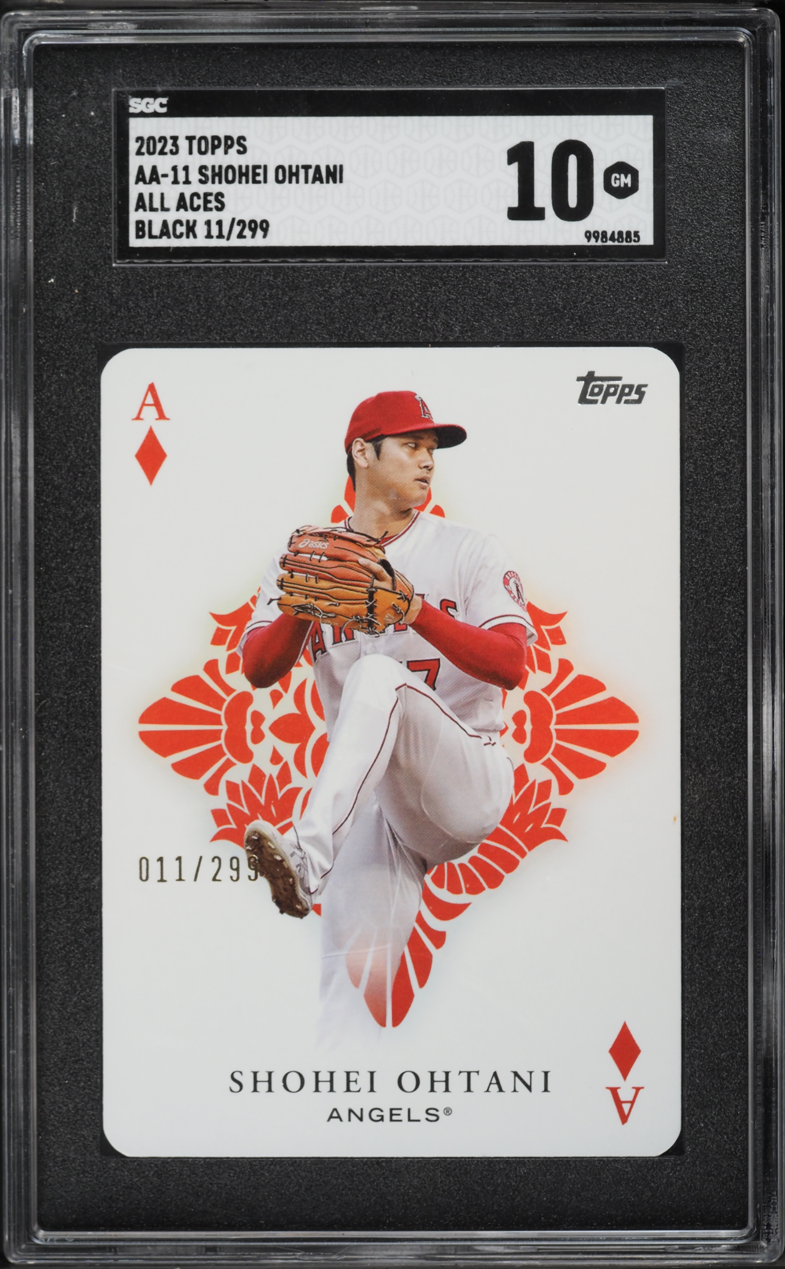 2023 Topps All Aces Black Shohei Ohtani /299 #AA-11 SGC 10 GEM