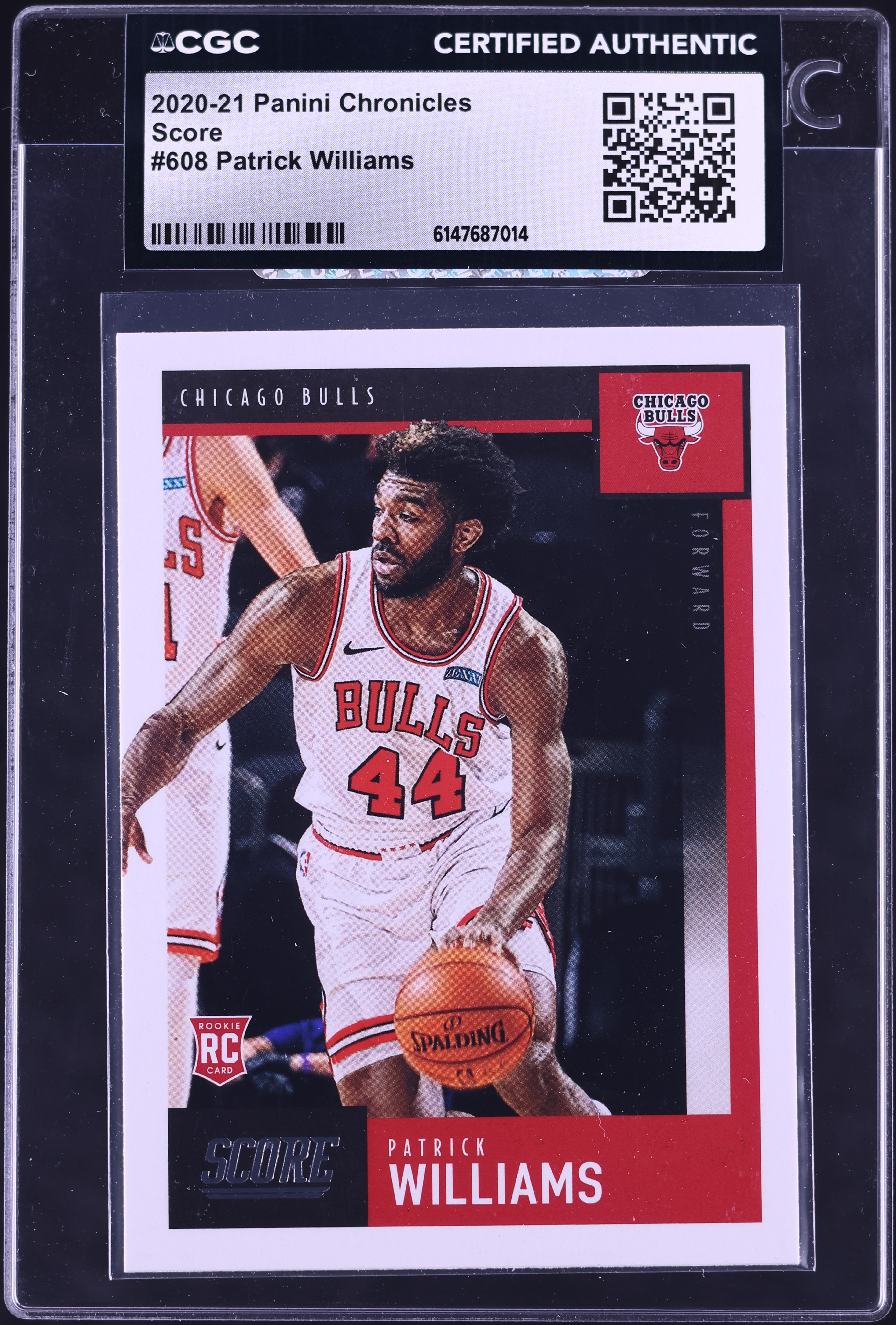2020 Panini Chronicles Score Patrick Williams ROOKIE #608 CGC AUTH 