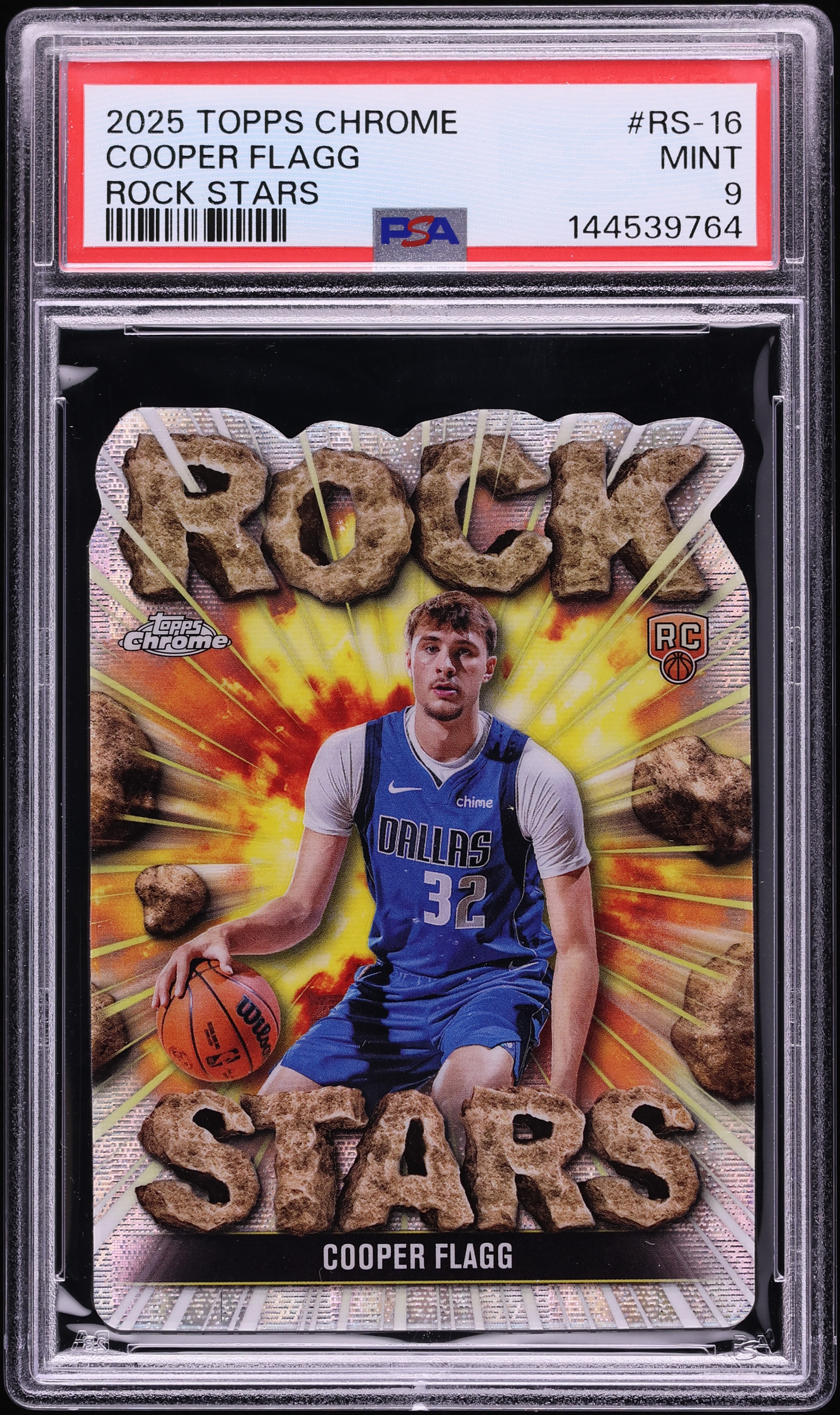 2025 Topps Chrome Rock Stars Die-Cut Cooper Flagg ROOKIE #RS-16 