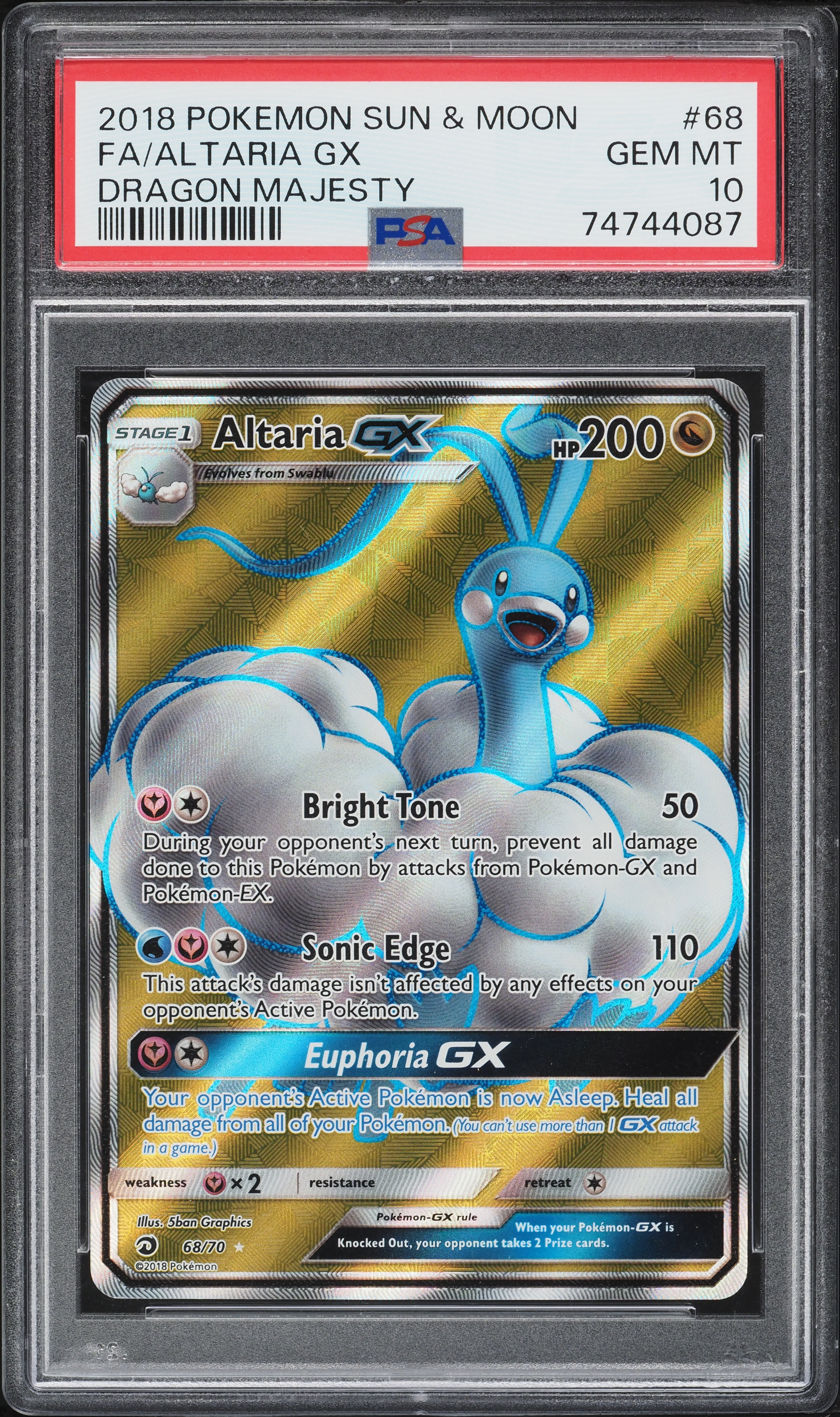 altaria pokemon card gx Altaria-GX | Dragon Majesty