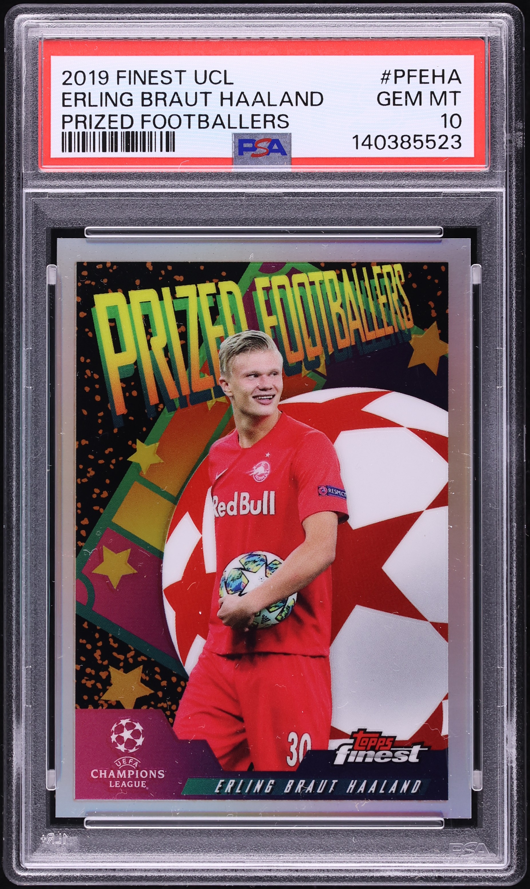 2019 Finest UEFA Prized Footballers Erling Haaland ROOKIE #PFEHA