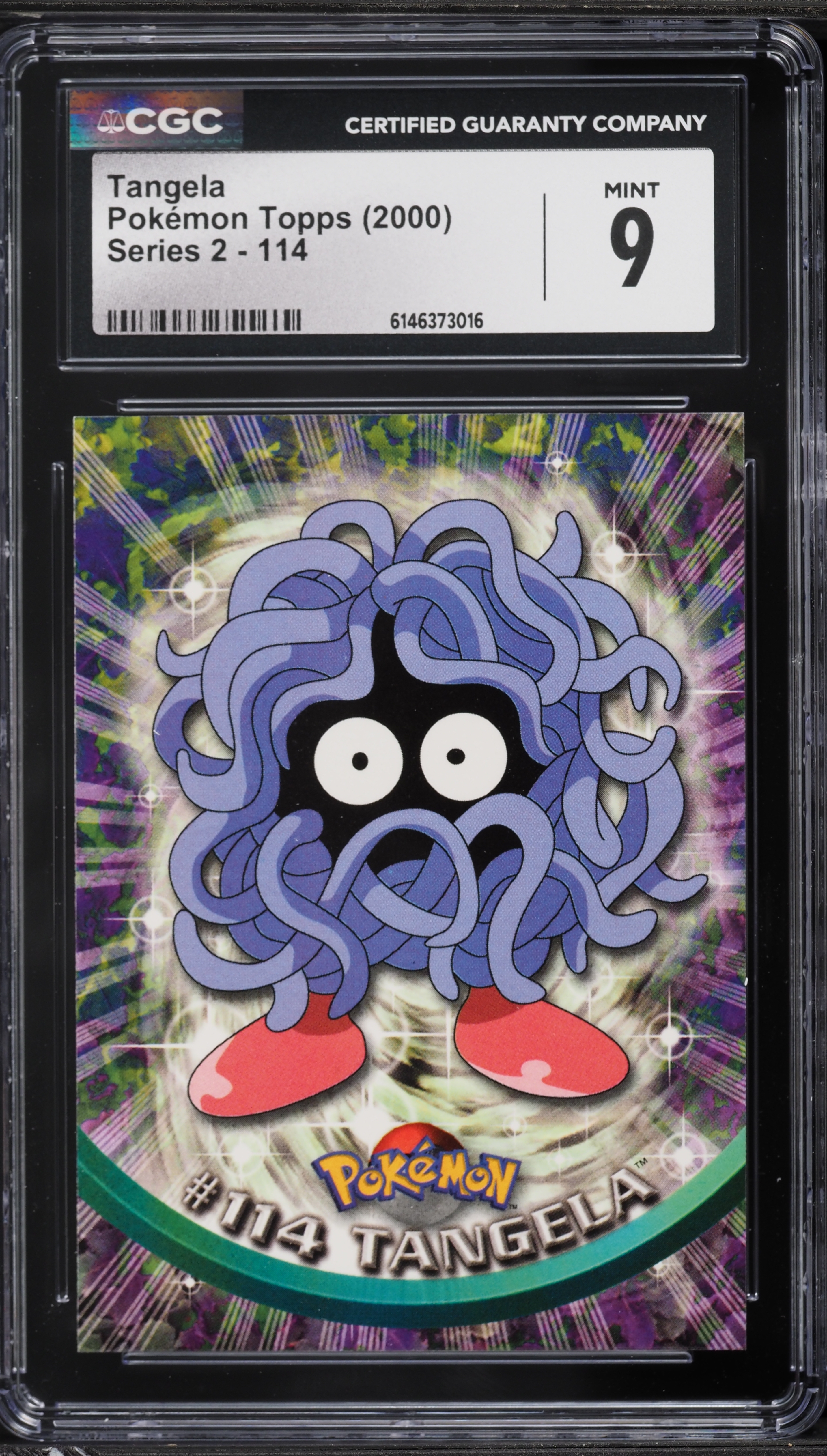 2000 Topps Pokemon Series 2 Tangela #114 CGC 9 MINT on Fanatics