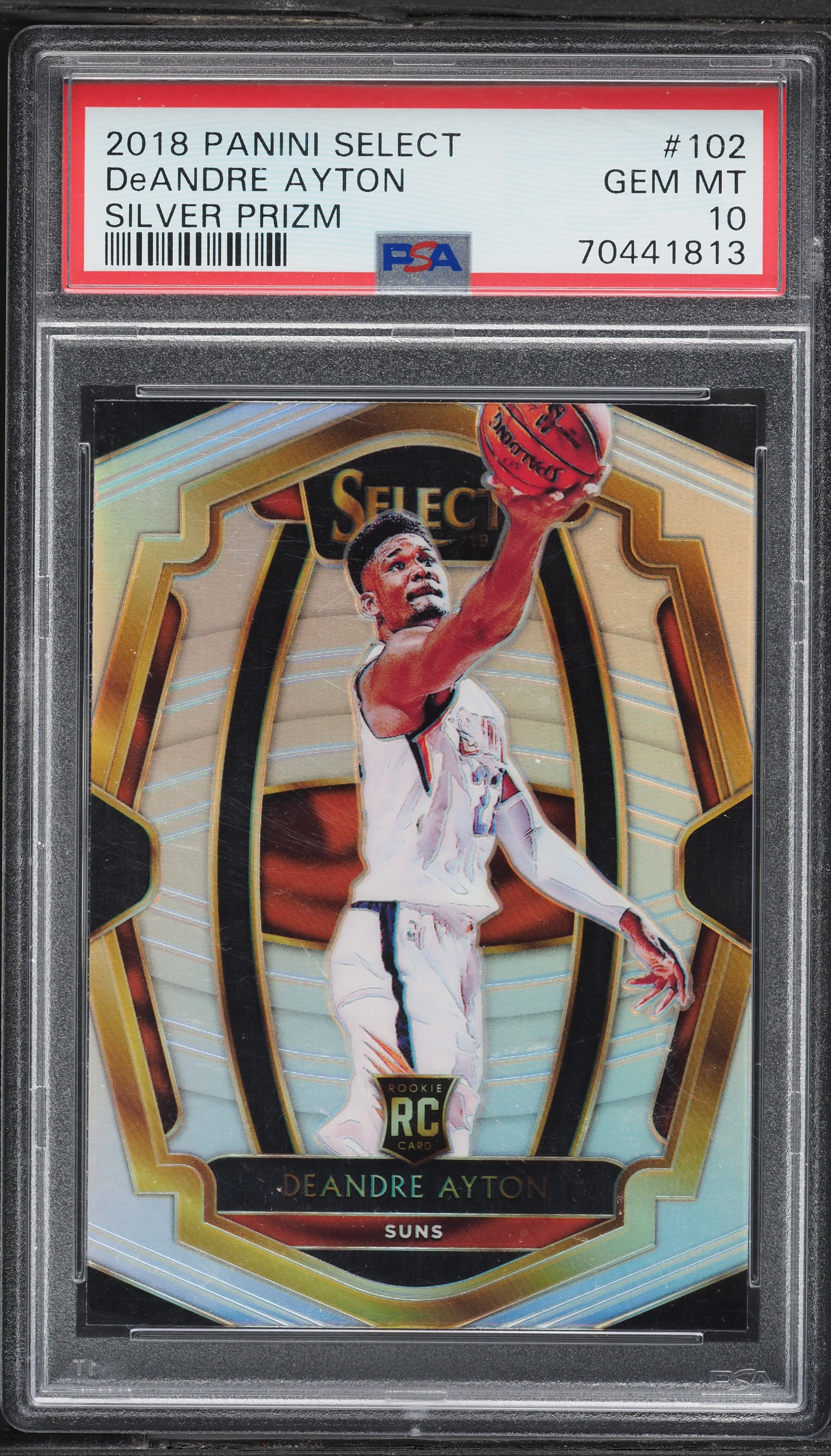 2018 Select Premier Level Silver Prizm DeAndre Ayton ROOKIE #102 