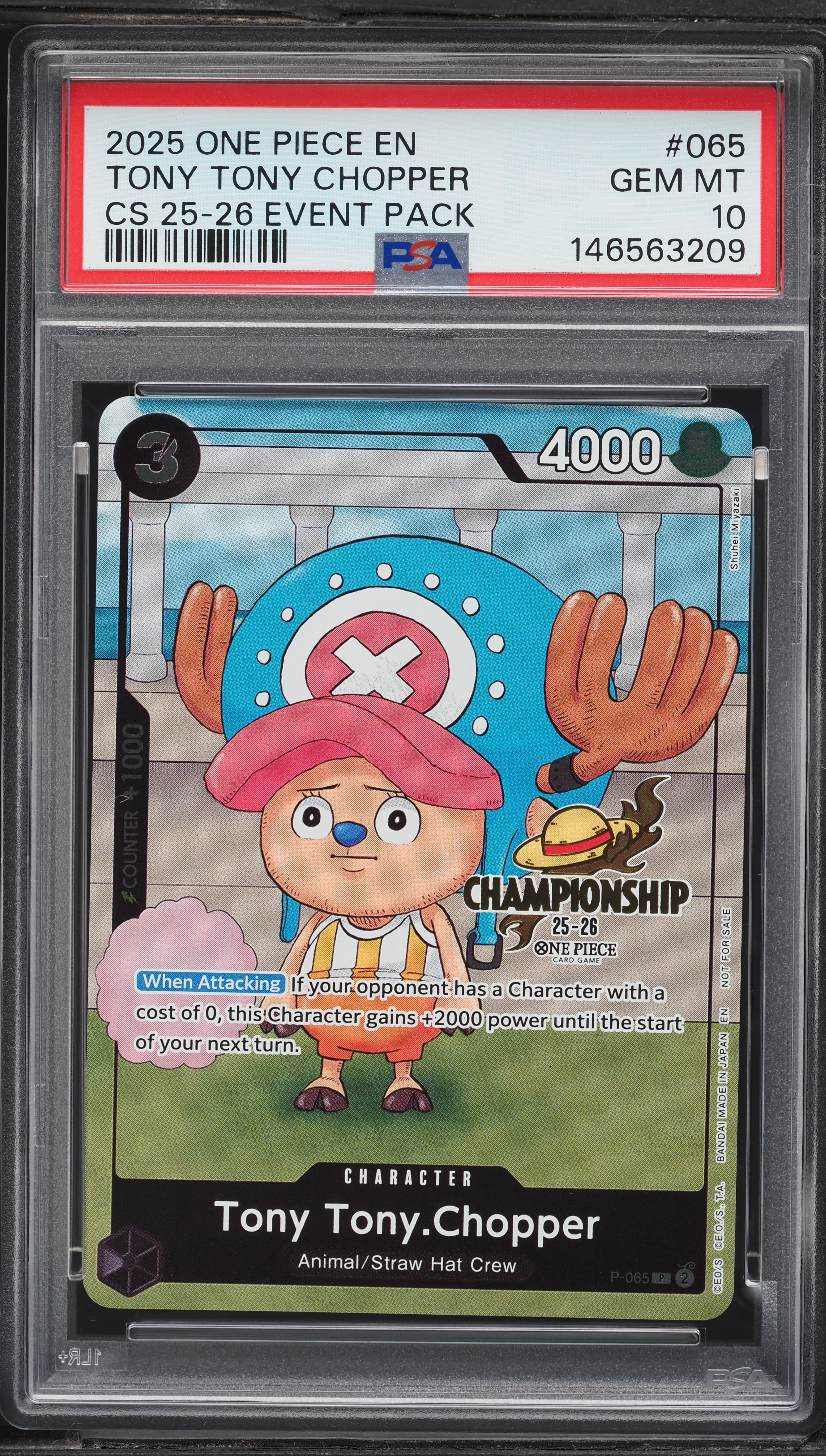 2025 One Piece Promo Championship '25-'26 Event Pack Tony Tony