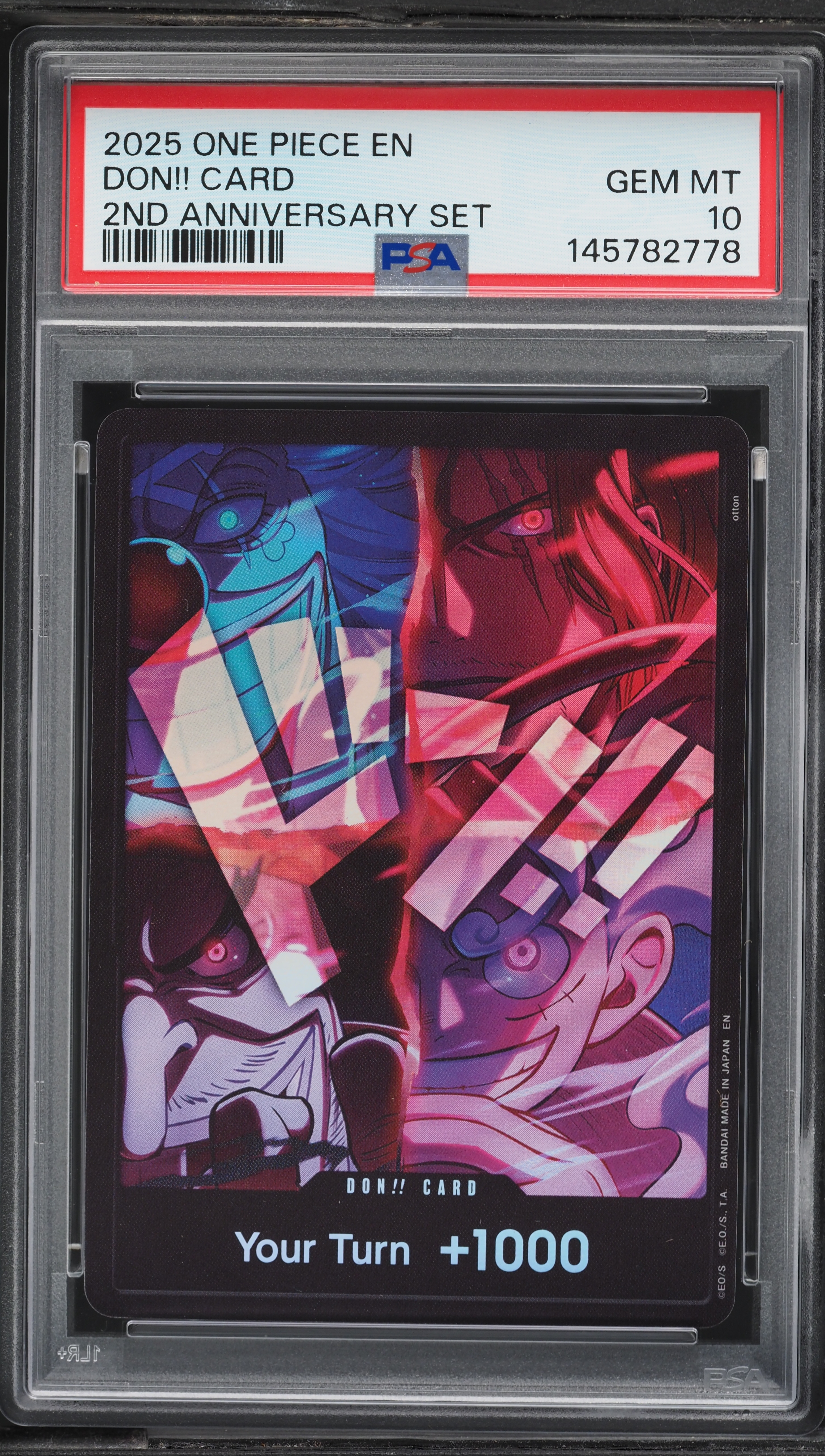 2025 One Piece 2nd Anniversary Set Don!! Card PSA 10 GEM MINT on