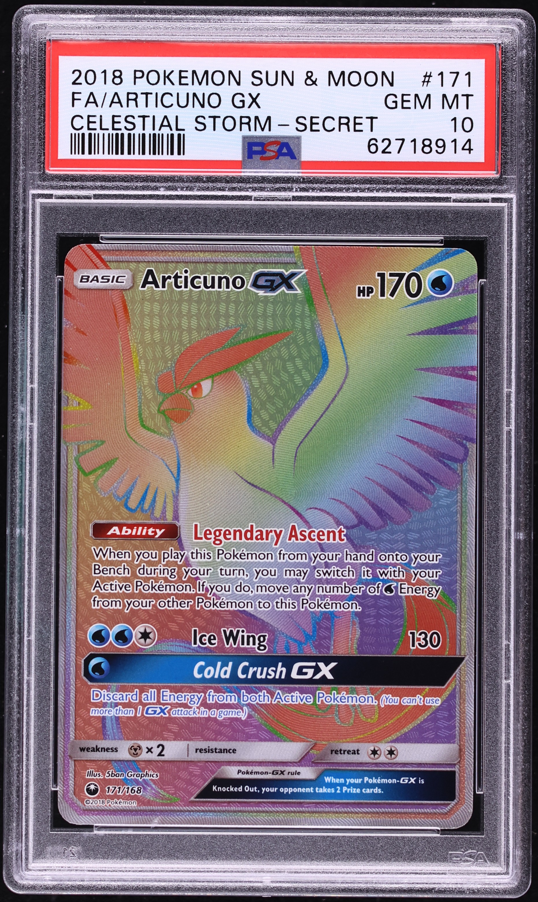 articuno pokemon card gx Moltres, Zapdos and Articuno GX SM210