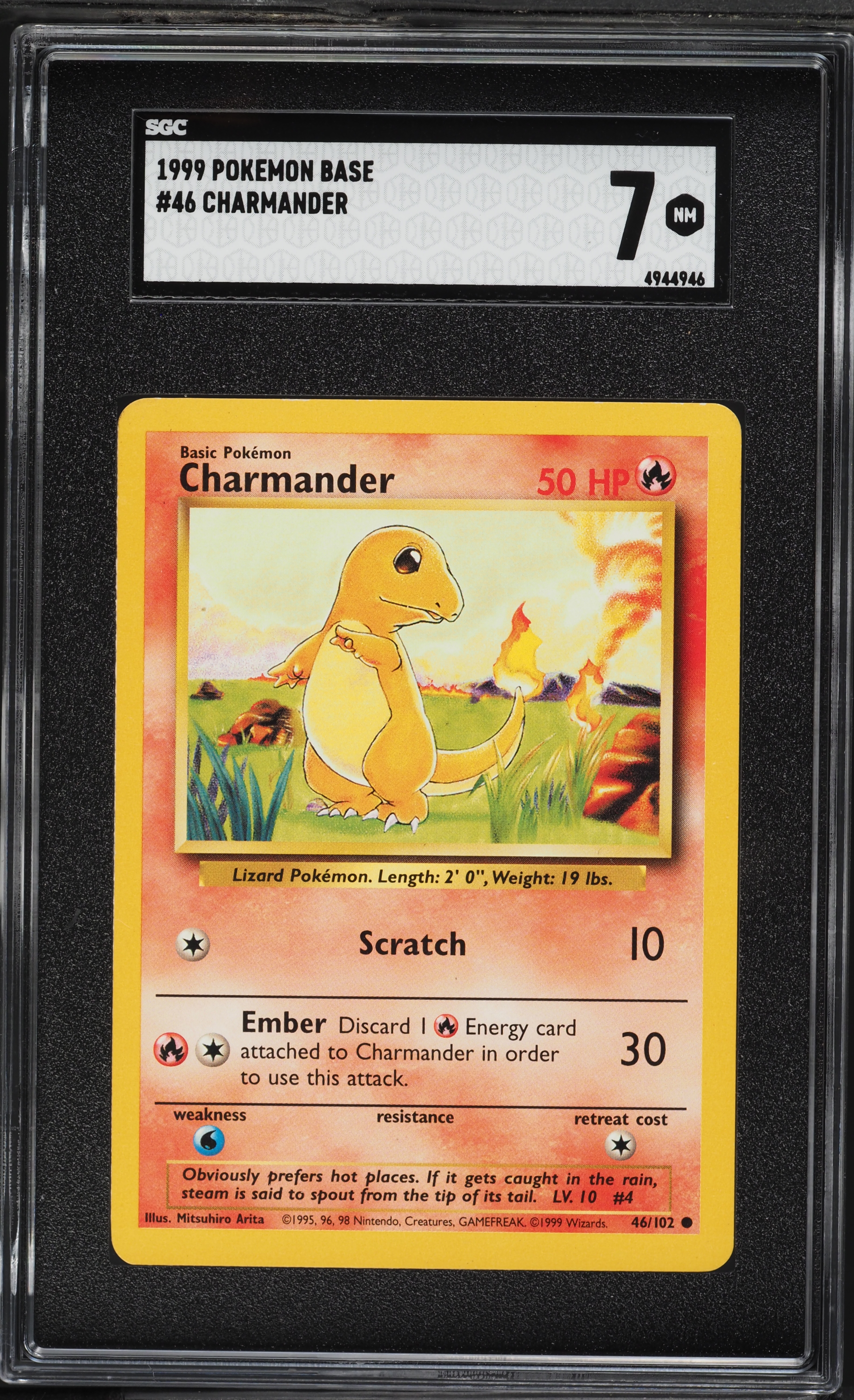 1999 charmander pokemon card Shadowless 1999 Pokmon Charmander Shawdowless #46