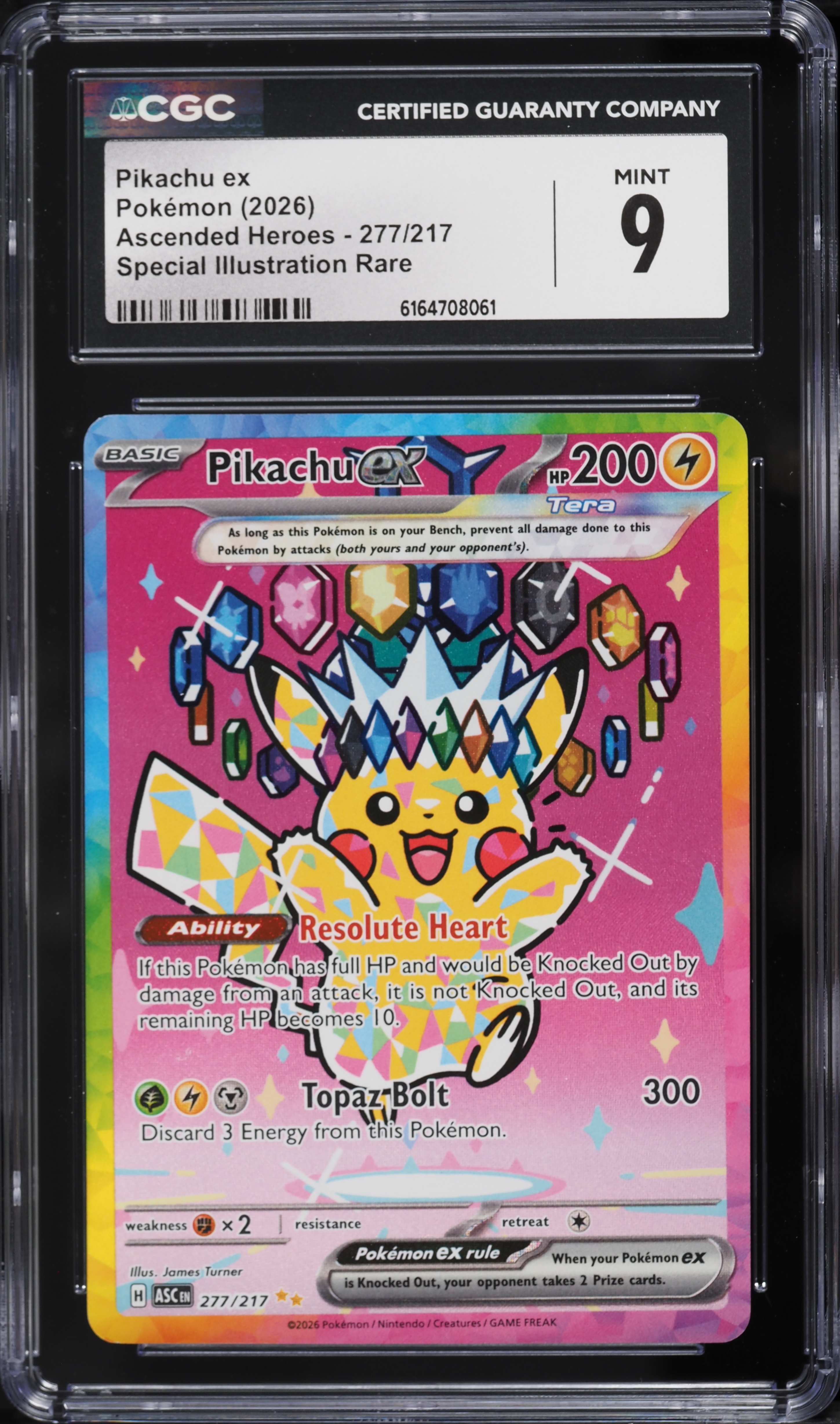2026 Pokemon Mega Evolution Ascended Heroes SIR Pikachu ex #277