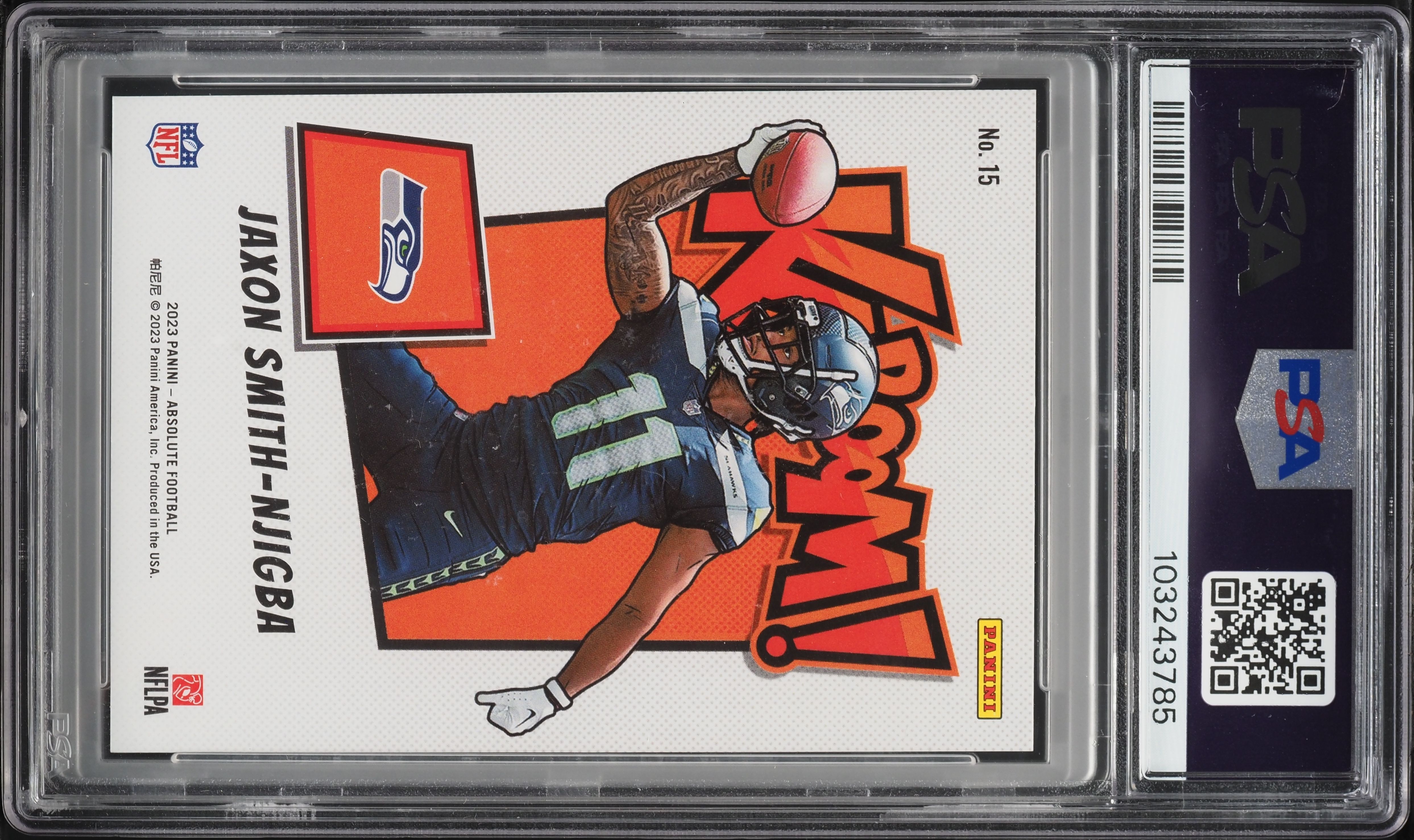 2023 Absolute Kaboom! Horizontal Jaxon Smith-Njigba ROOKIE #15 PSA