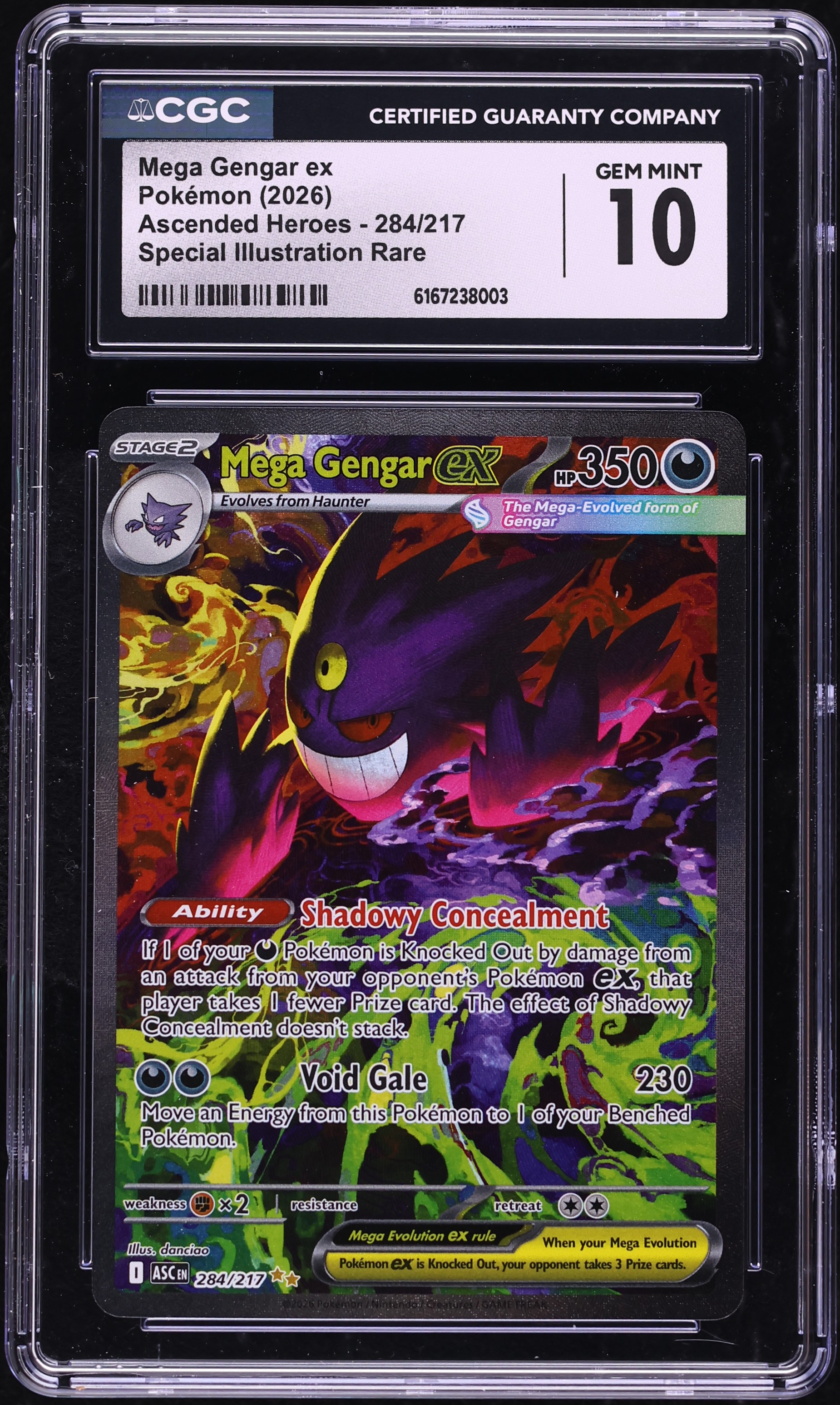 2026 Pokemon Mega Evolution Ascended Heroes SIR Mega Gengar ex