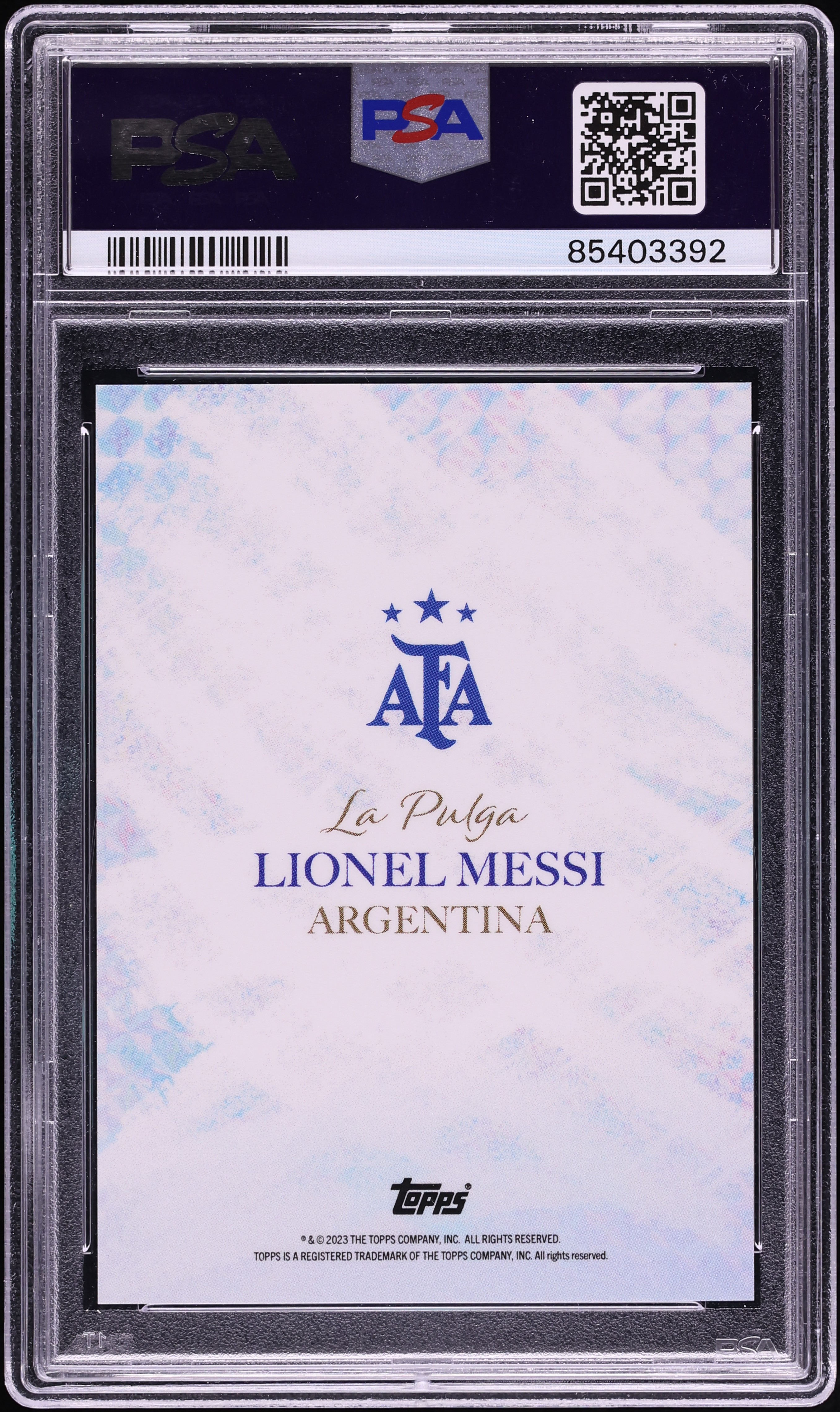 2023 Topps Argentina World Champions Nicknames Gold Foil Lionel