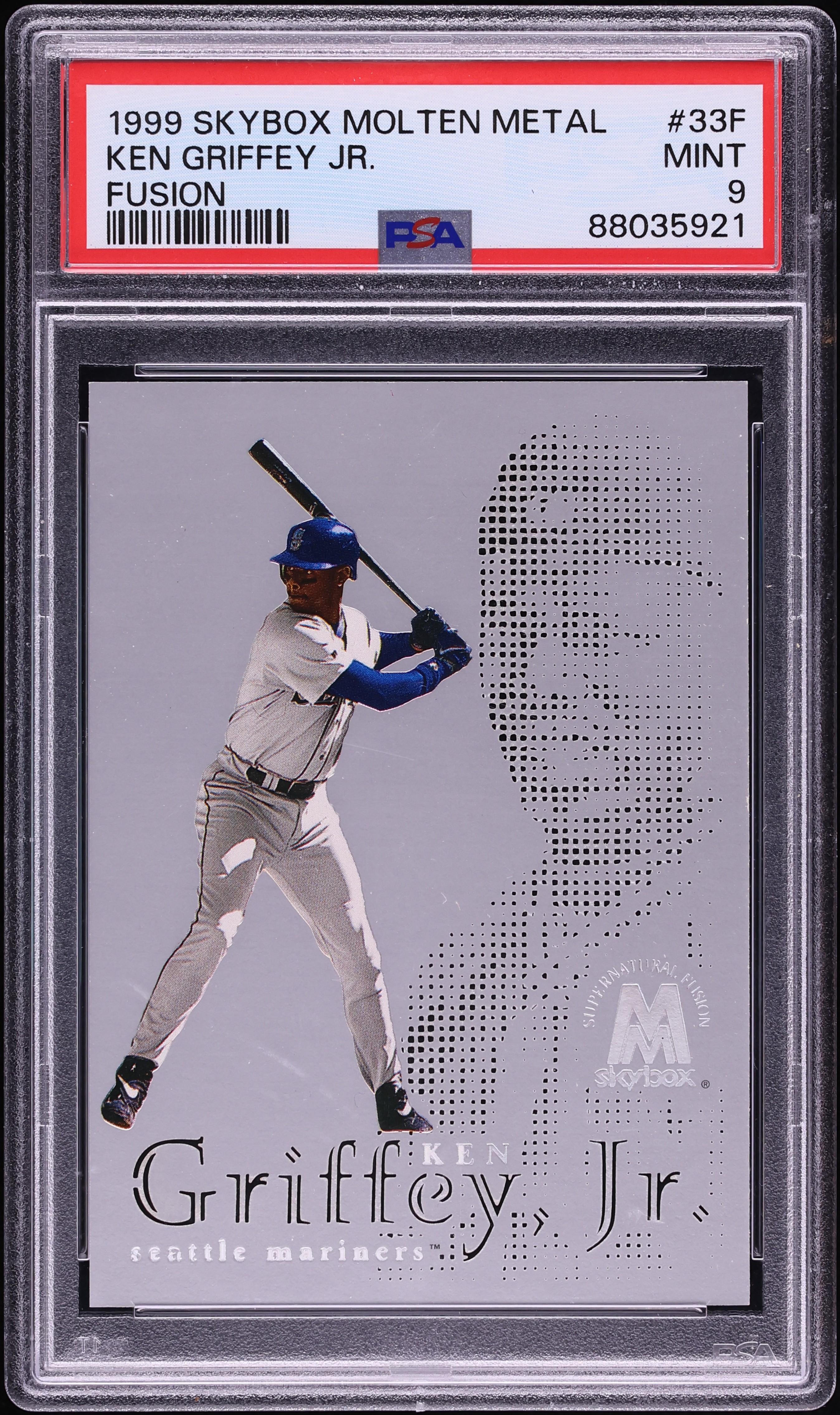 1999 Skybox Molten Metal Fusion Ken Griffey Jr. #33F PSA 9 MINT on