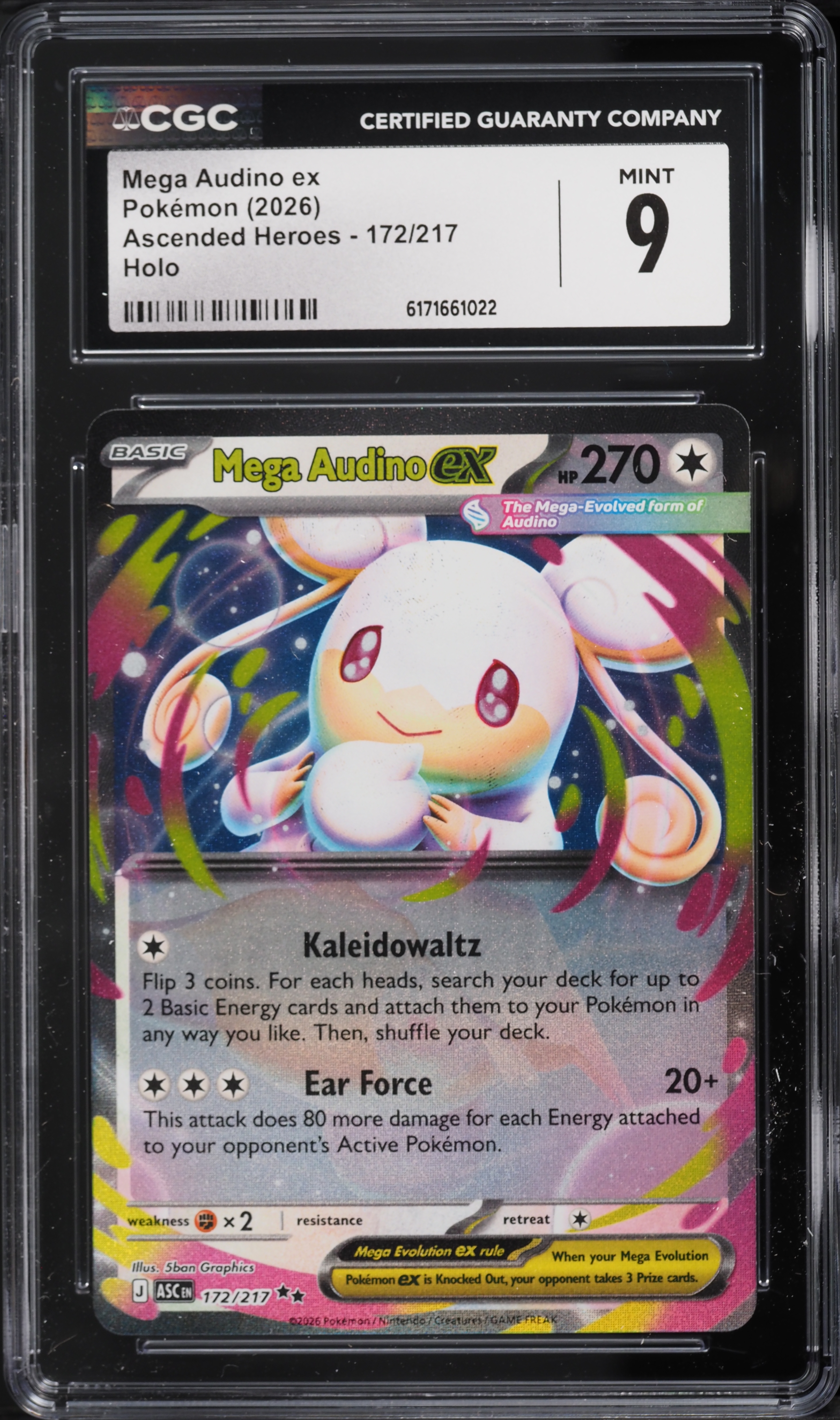 pokemon card mega audino ex (Pulsing Aura #189/234, 2-Stars) For each heads This Mega Audino ex Combo