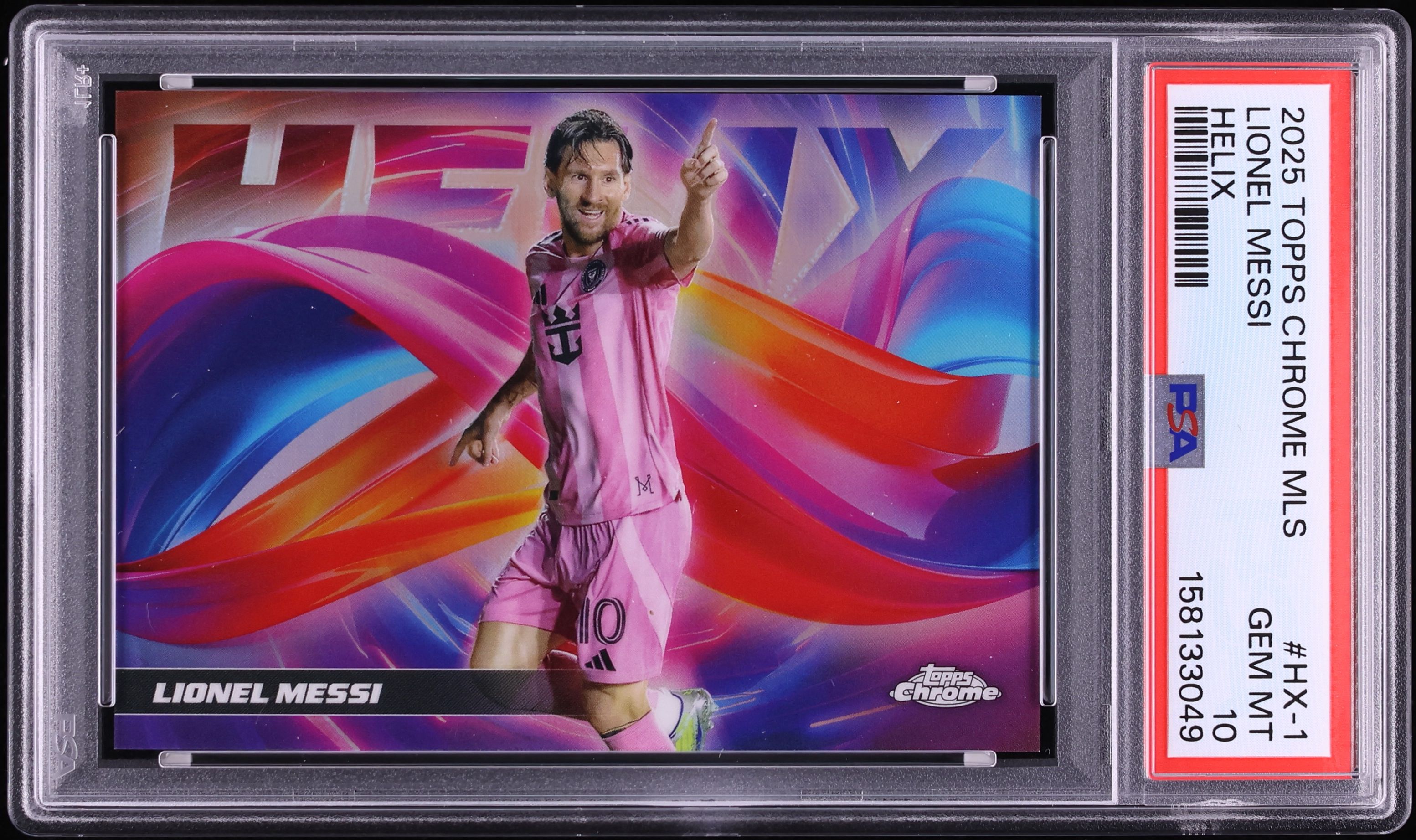 2025 Topps Chrome MLS Helix Lionel Messi #HX-1 PSA 10 GEM MINT on