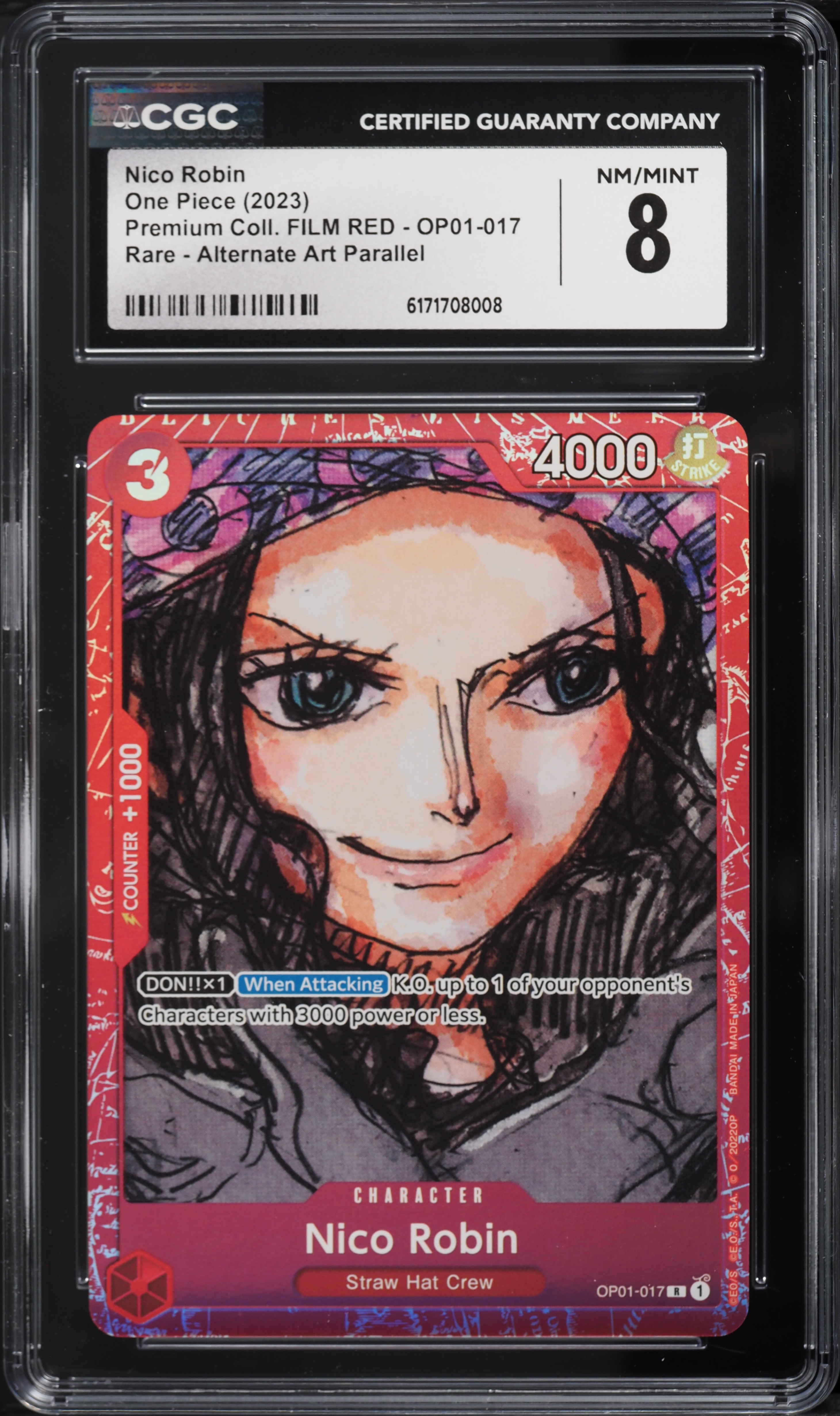 2023 One Piece Premium Collection Film Red Alt Art Nico Robin