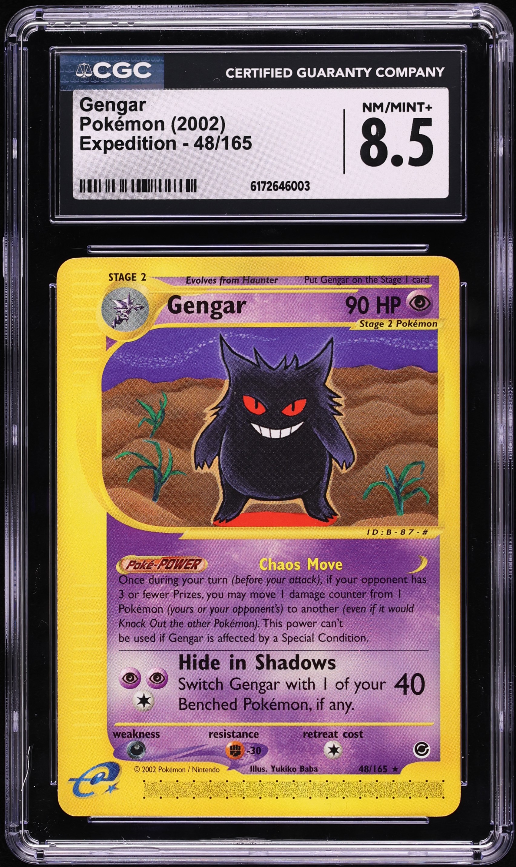 genger2002 2002 Pokemon Expedition Gengar #48 CGC 8.5 NM-MT+ on Fanatics Collect