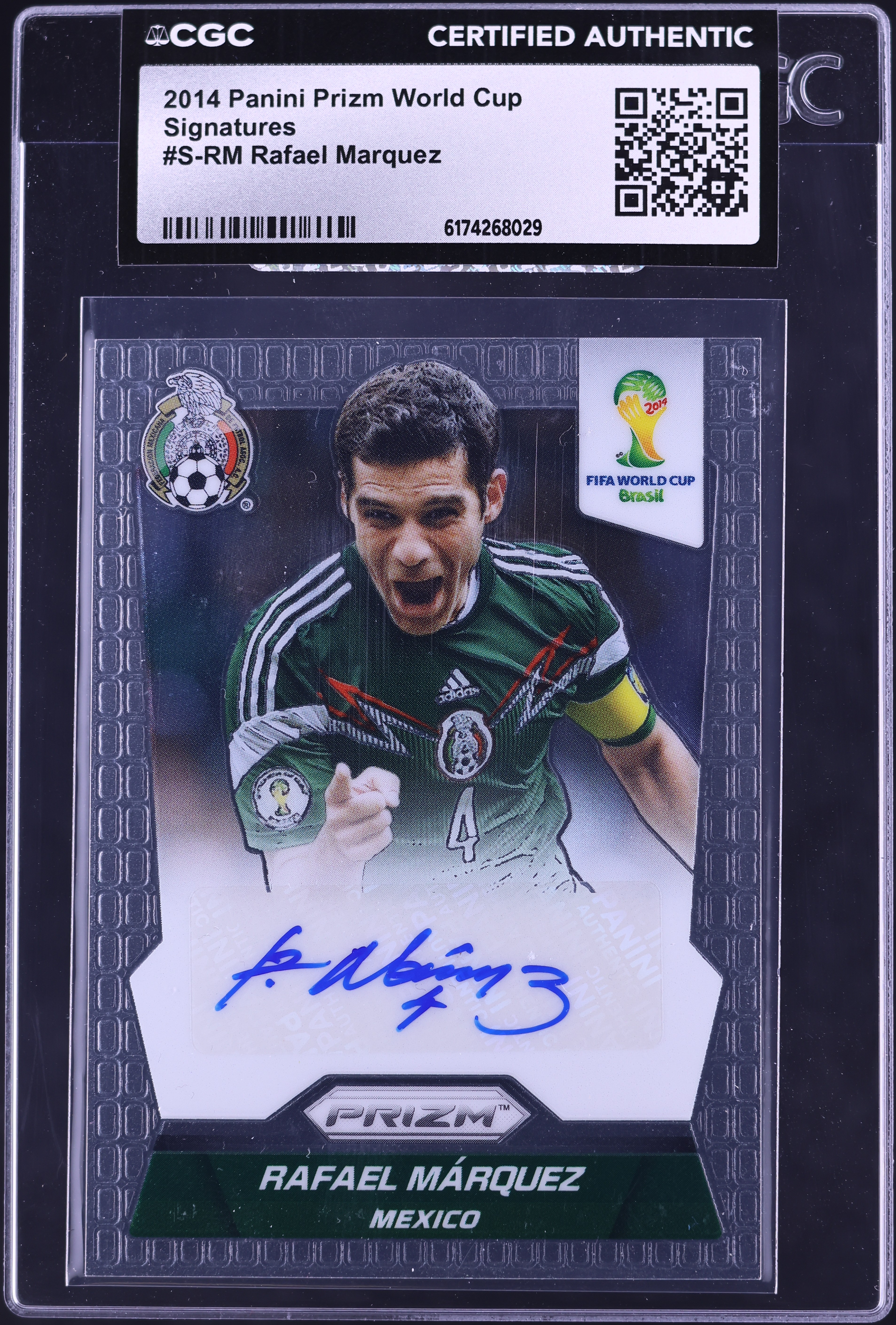 2014 Panini Prizm World Cup Signatures Rafael Marquez AUTO #S-RM
