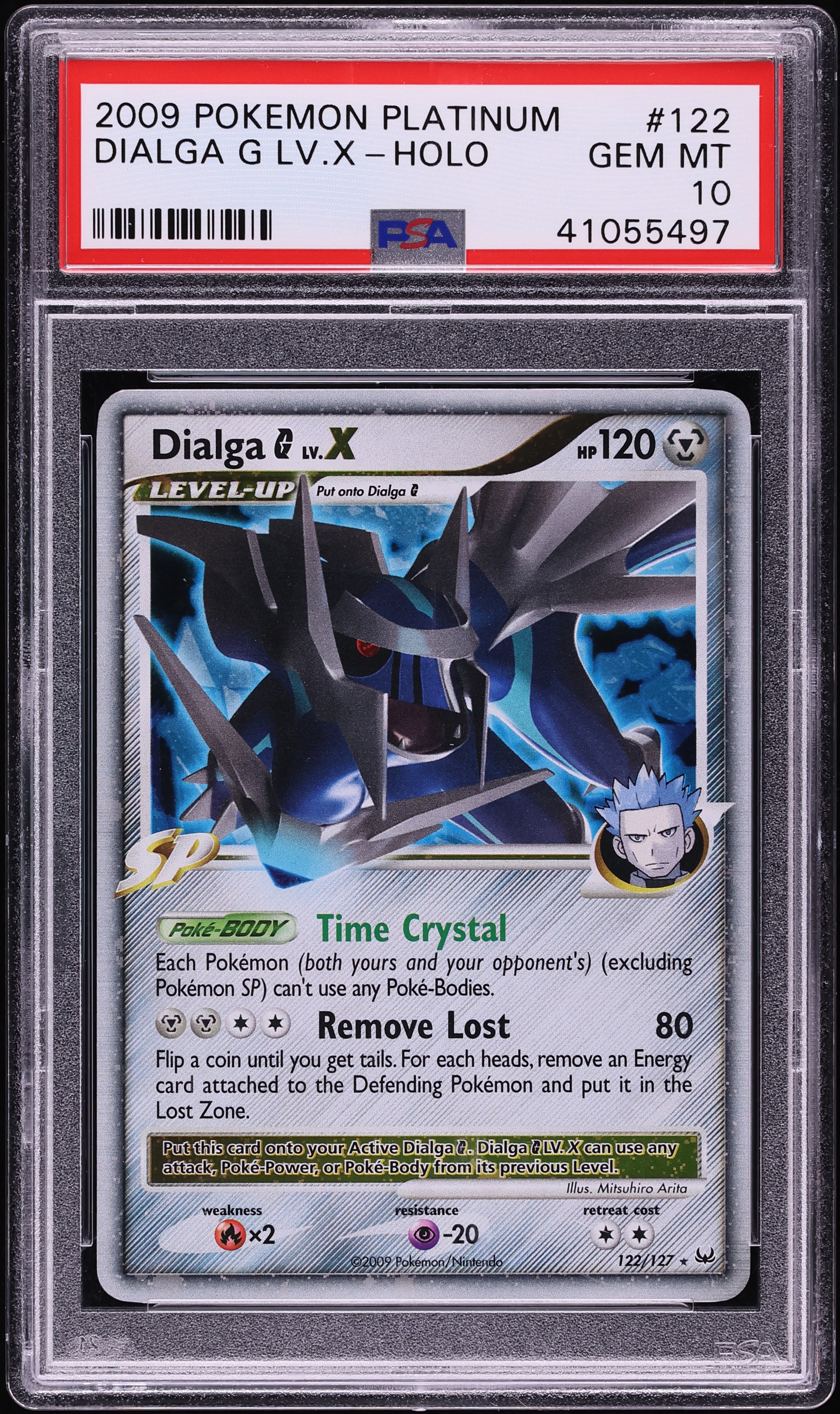 2009 Pokemon Platinum Holo Dialga G Lv.X #122 PSA 10 GEM MINT on