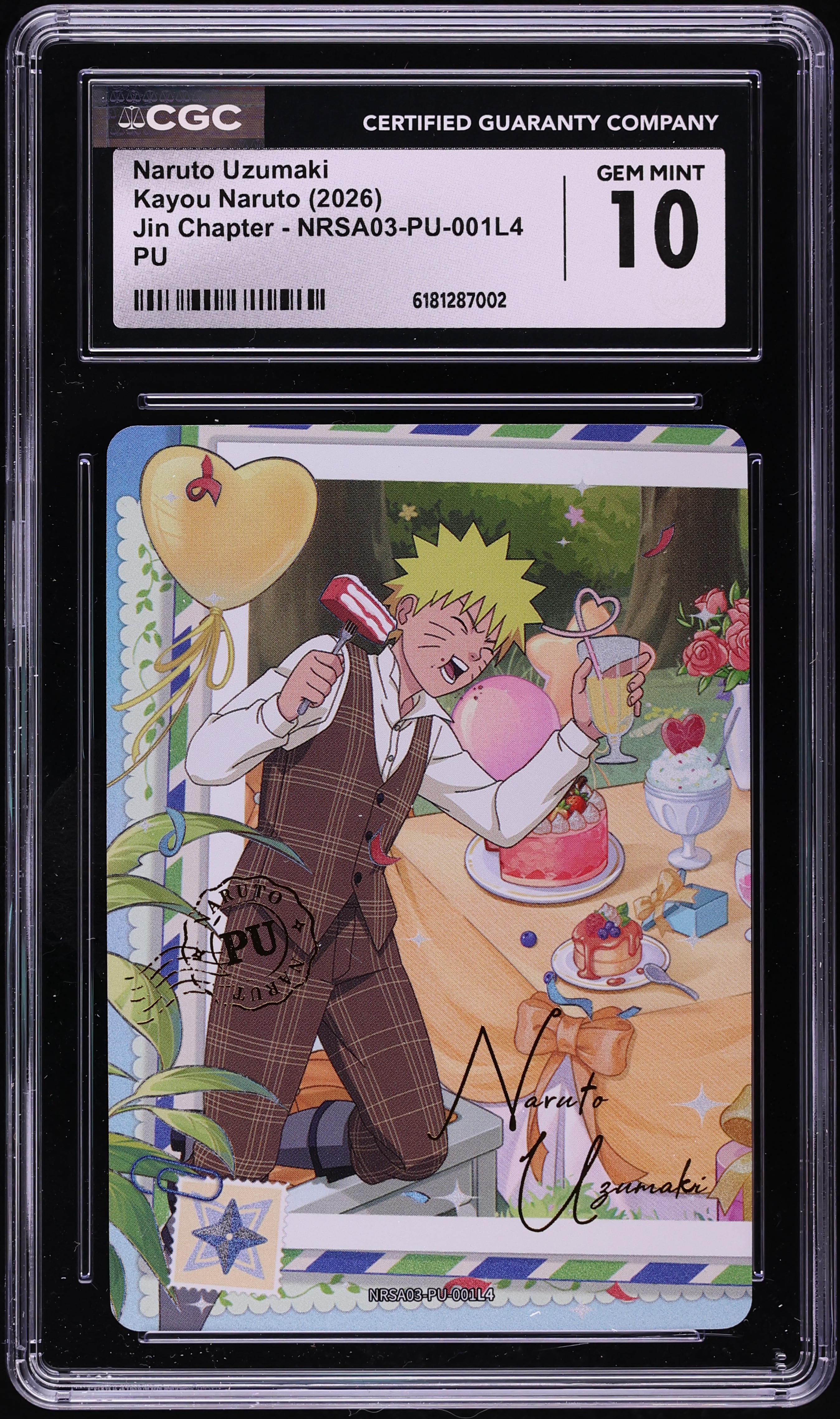 2026 Kayou Naruto Jin Chapter Naruto Uzumaki #NRSA03-PU-001L4 CGC