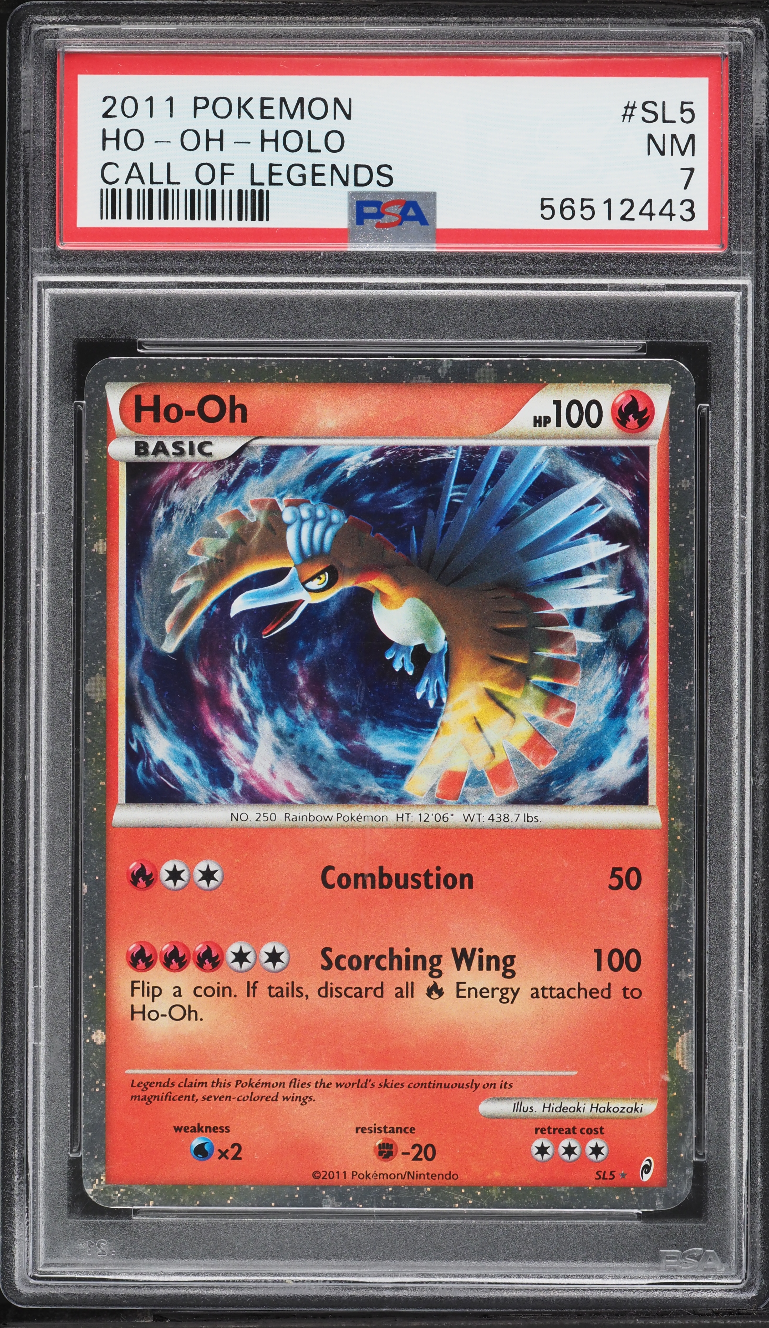2011 Pokemon Call Of Legends Holo Ho-Oh #SL5 PSA 7 NRMT on