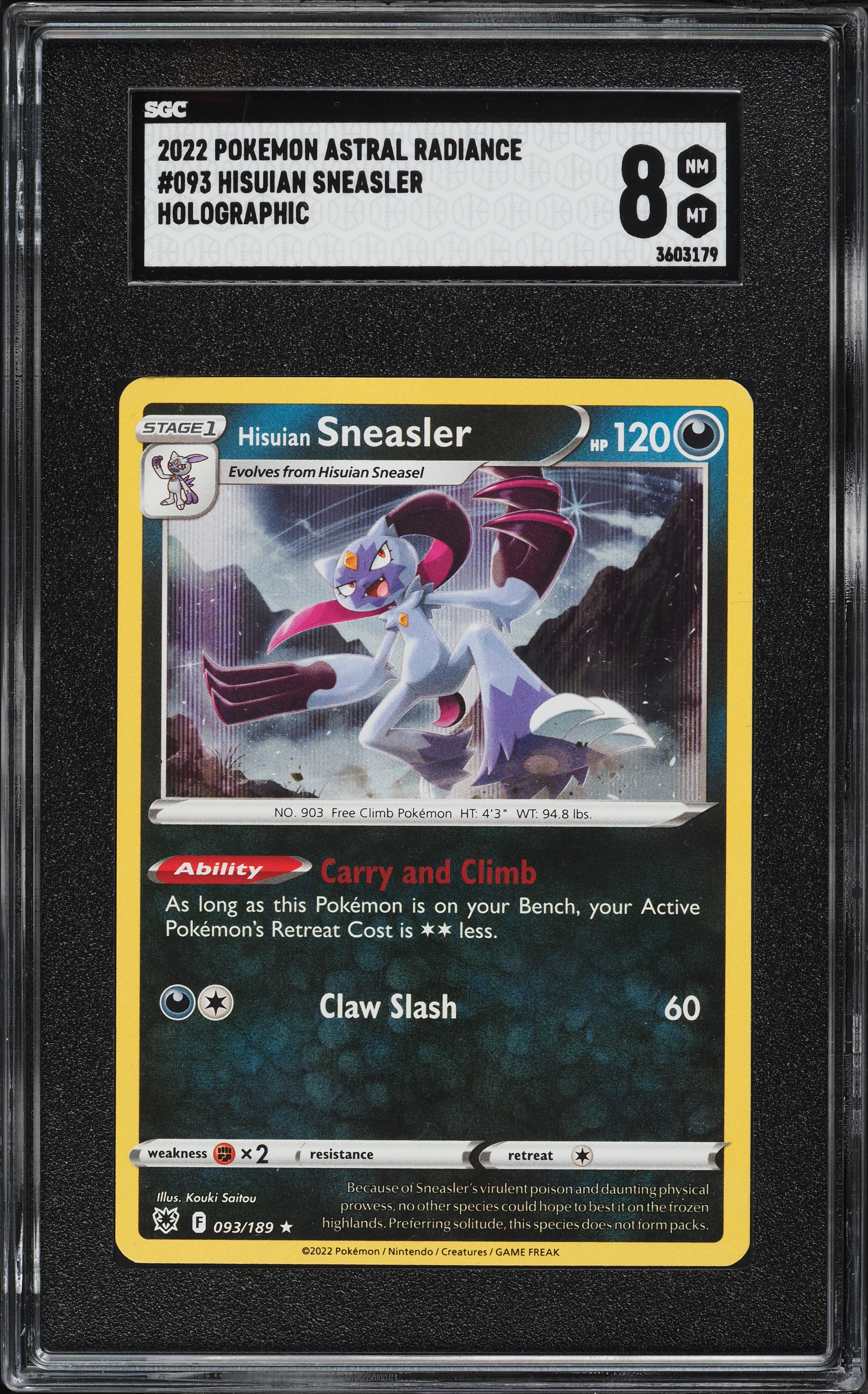 hisuian sneasel pokemon card value Hisuian Sneasel #92 Prices | Pokemon Astral Radiance