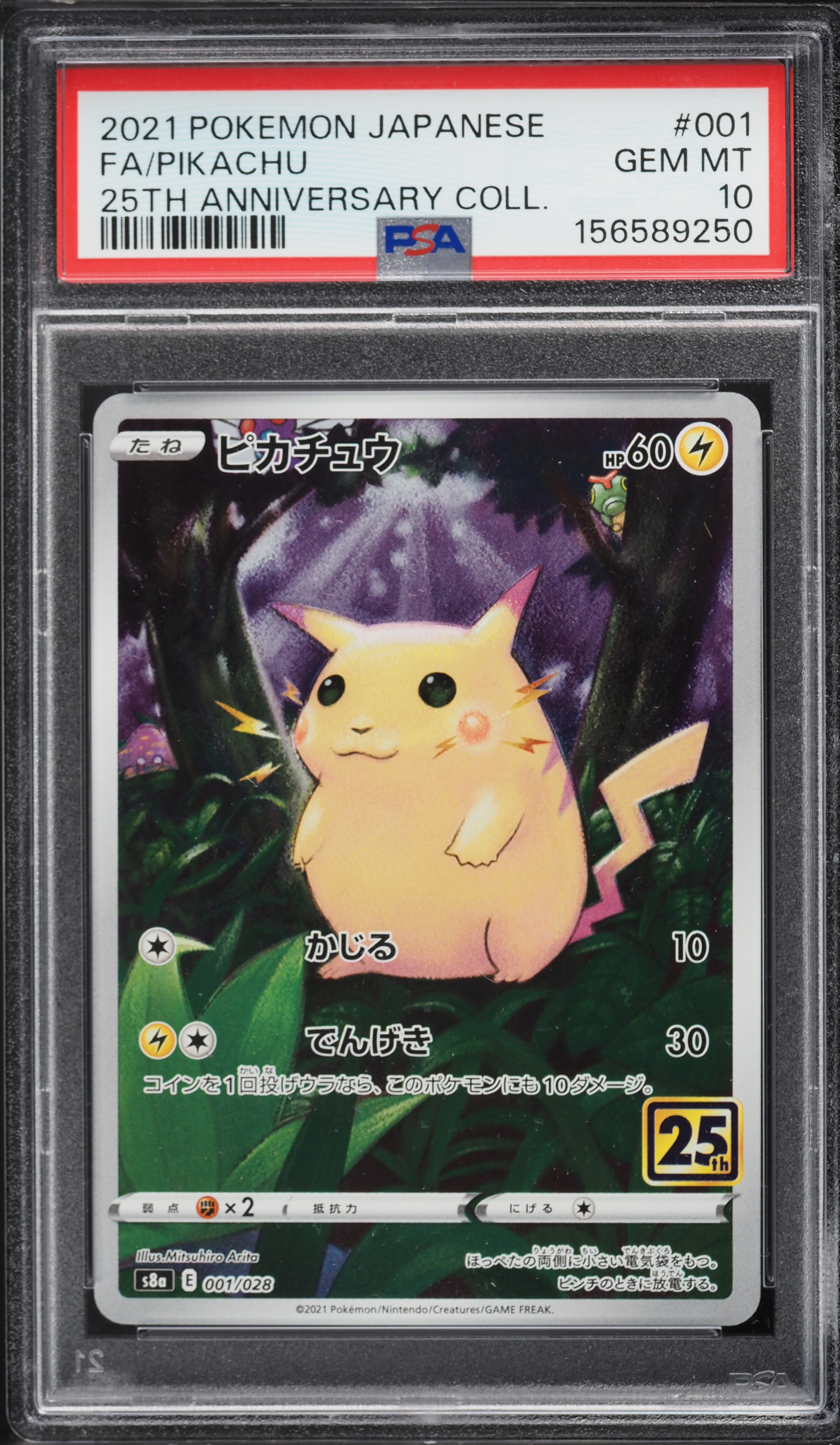 PSA10 ピカチュウ AR25thANNIVERSARY COLLECTION 2021 Pokemon Japanese Sword & Shield 25th Anniversary Full Art