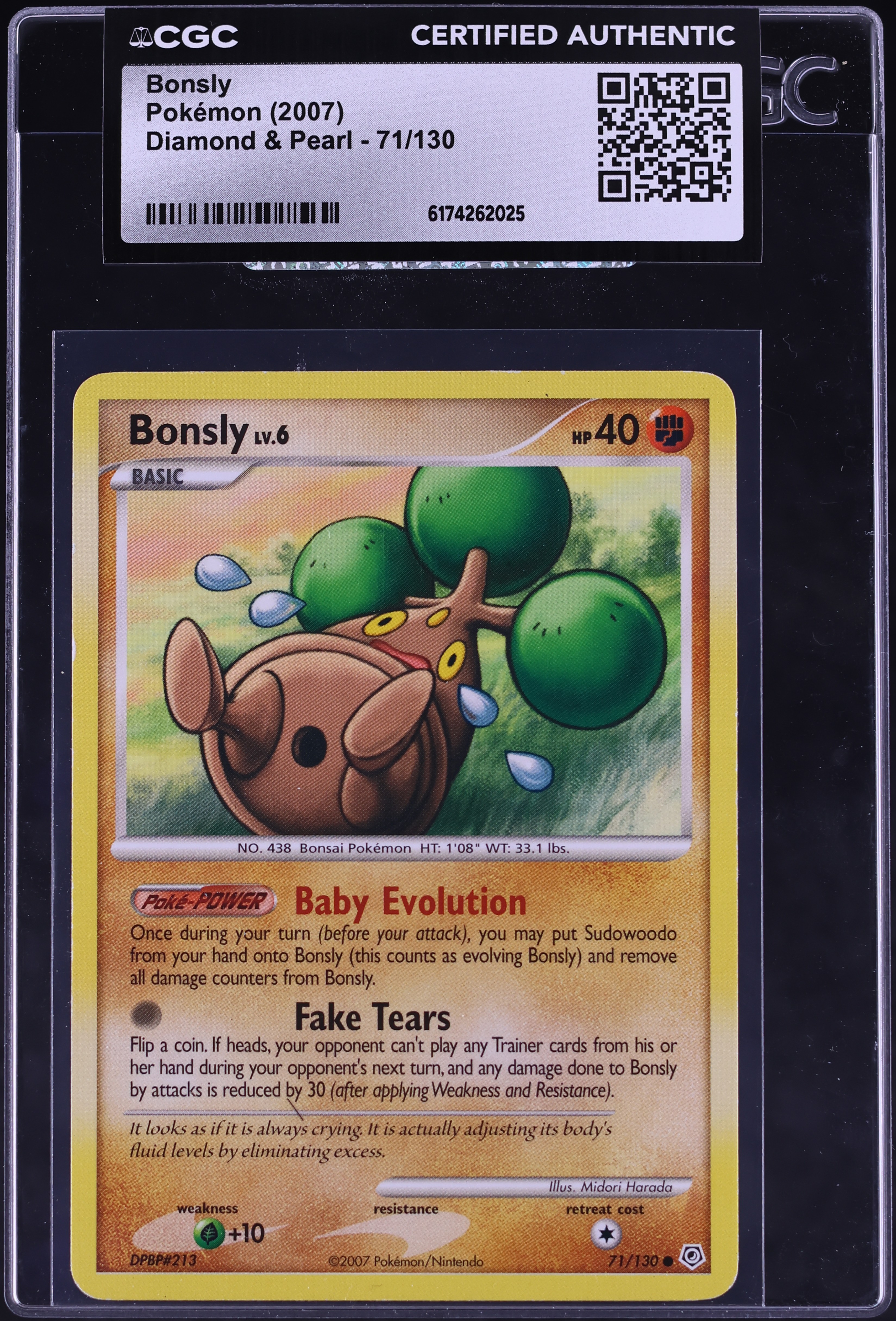 pokemon bonsly card Bonsly (71/130)
