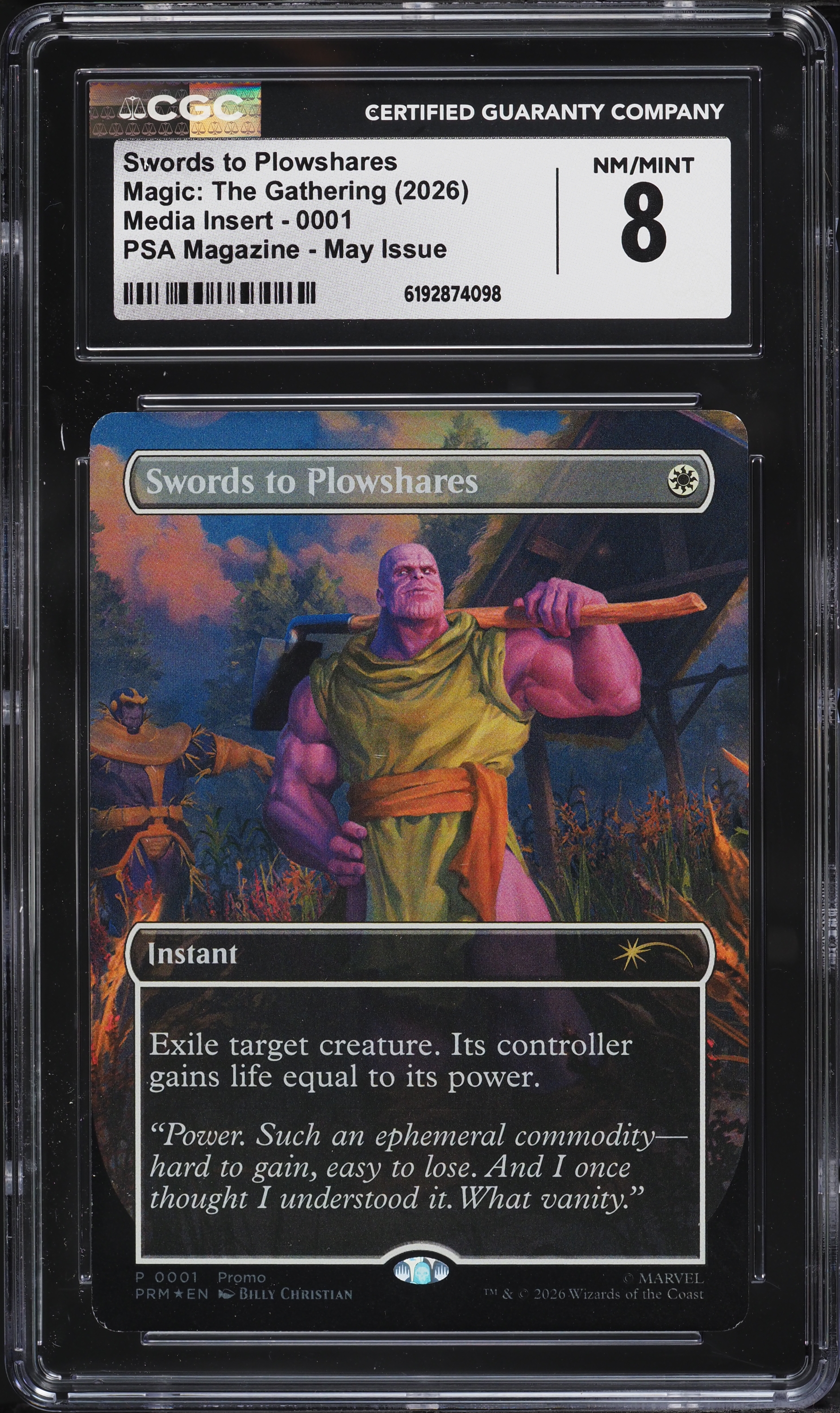2026 Magic The Gathering MTG PSA Magazine May Issue Swords To