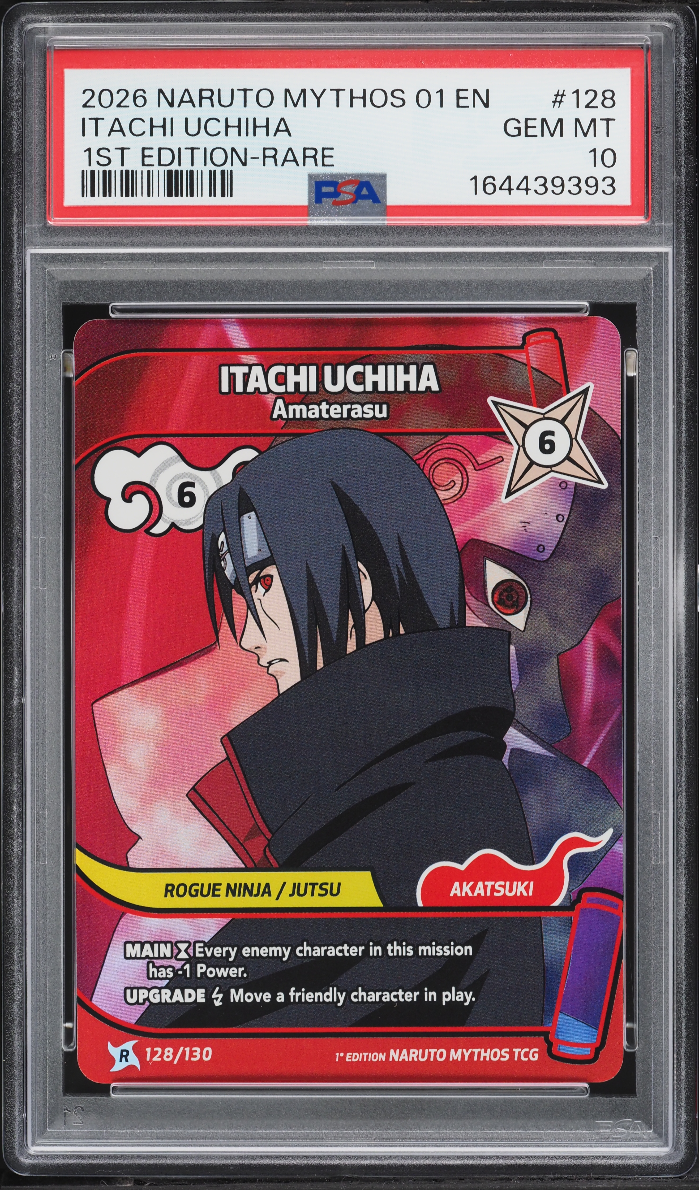 2026 Naruto Mythos Konoha Shido 1st Edition Itachi Uchiha #128 PSA