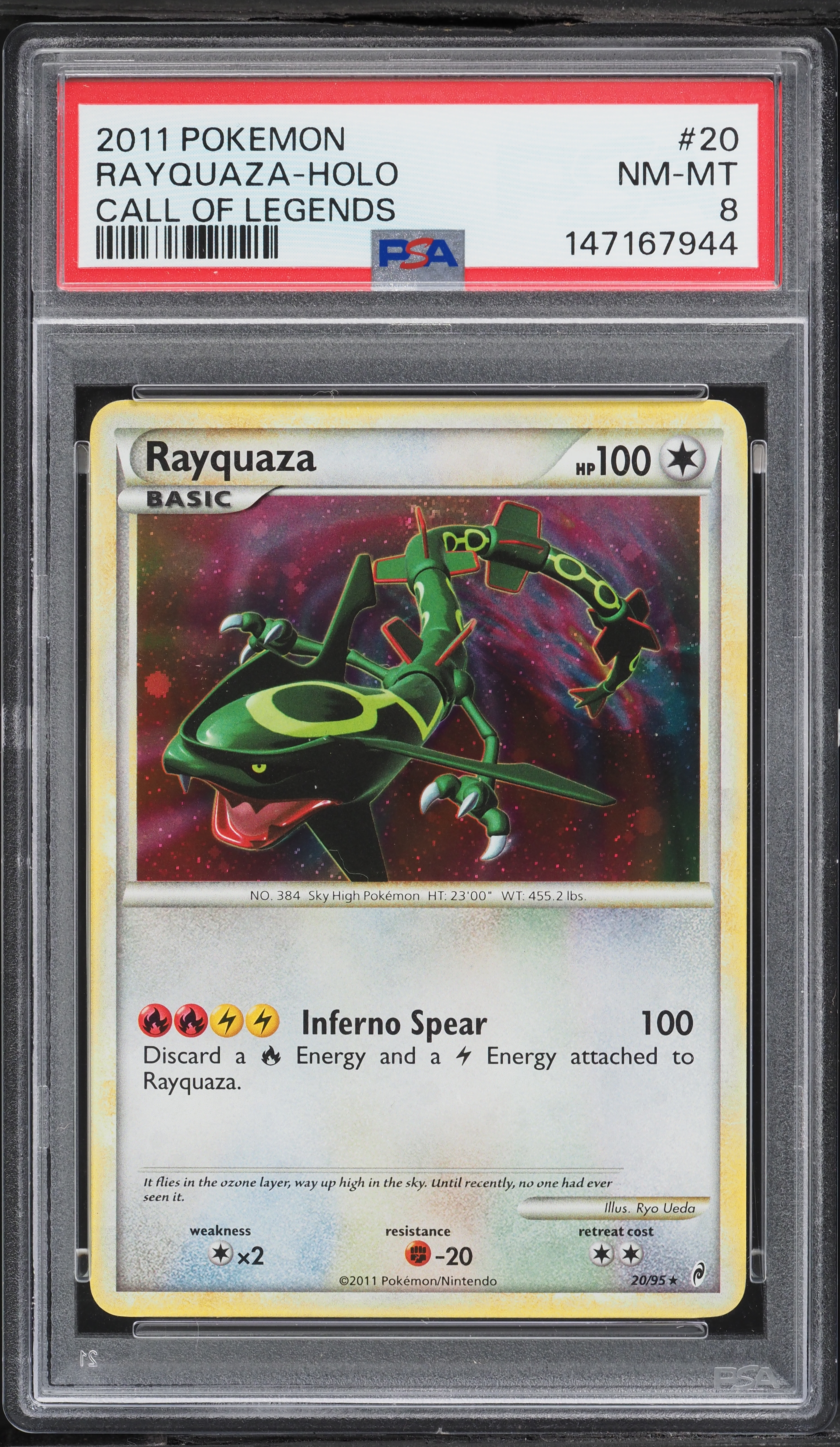 2011 Pokemon Call Of Legends Holo Rayquaza #20