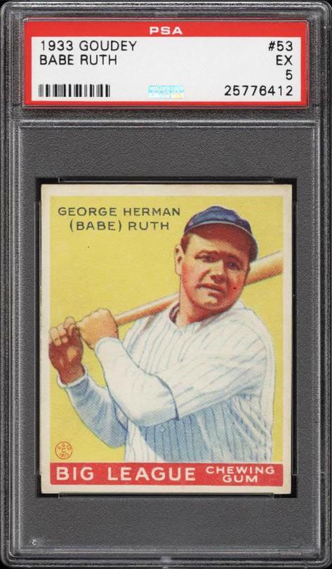 Babe Ruth Card