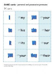 More 1 Unit 6 Possessive Pronouns Grammar Quiz Quizizz