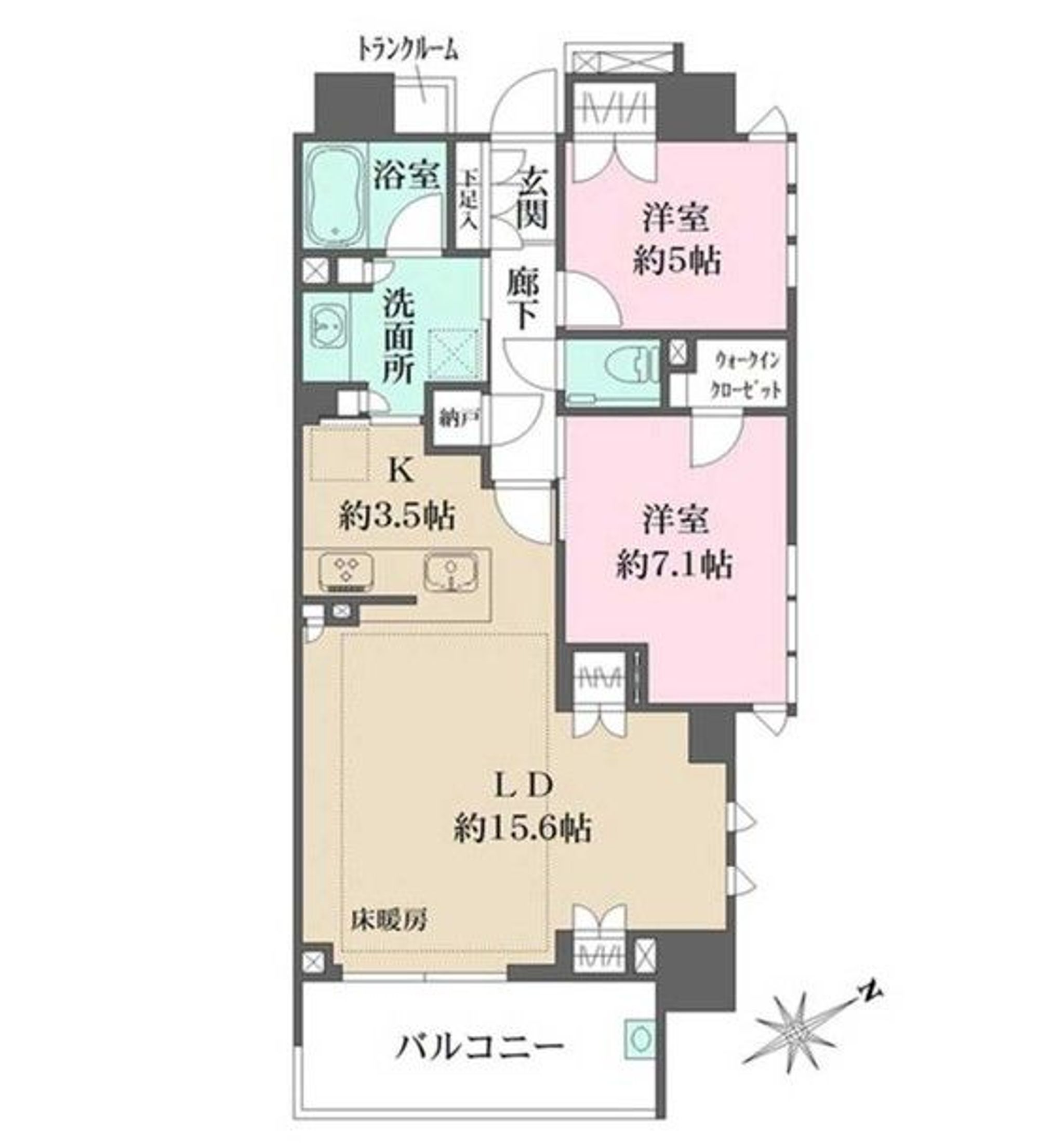 2LDK72.46㎡