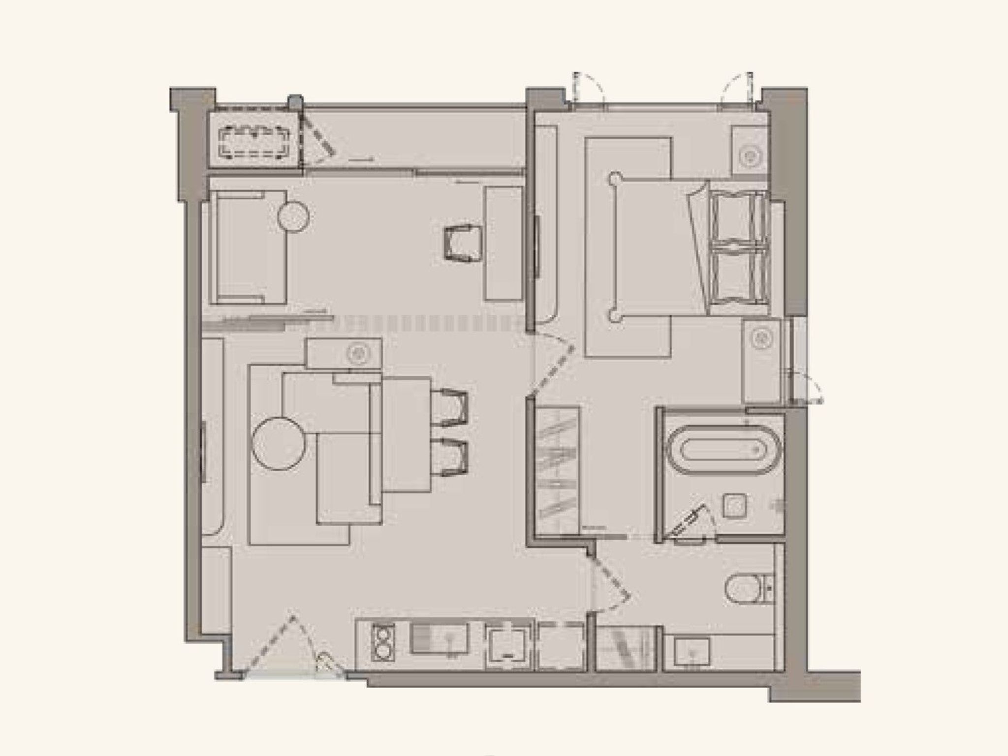 1Bedroom 57sqm