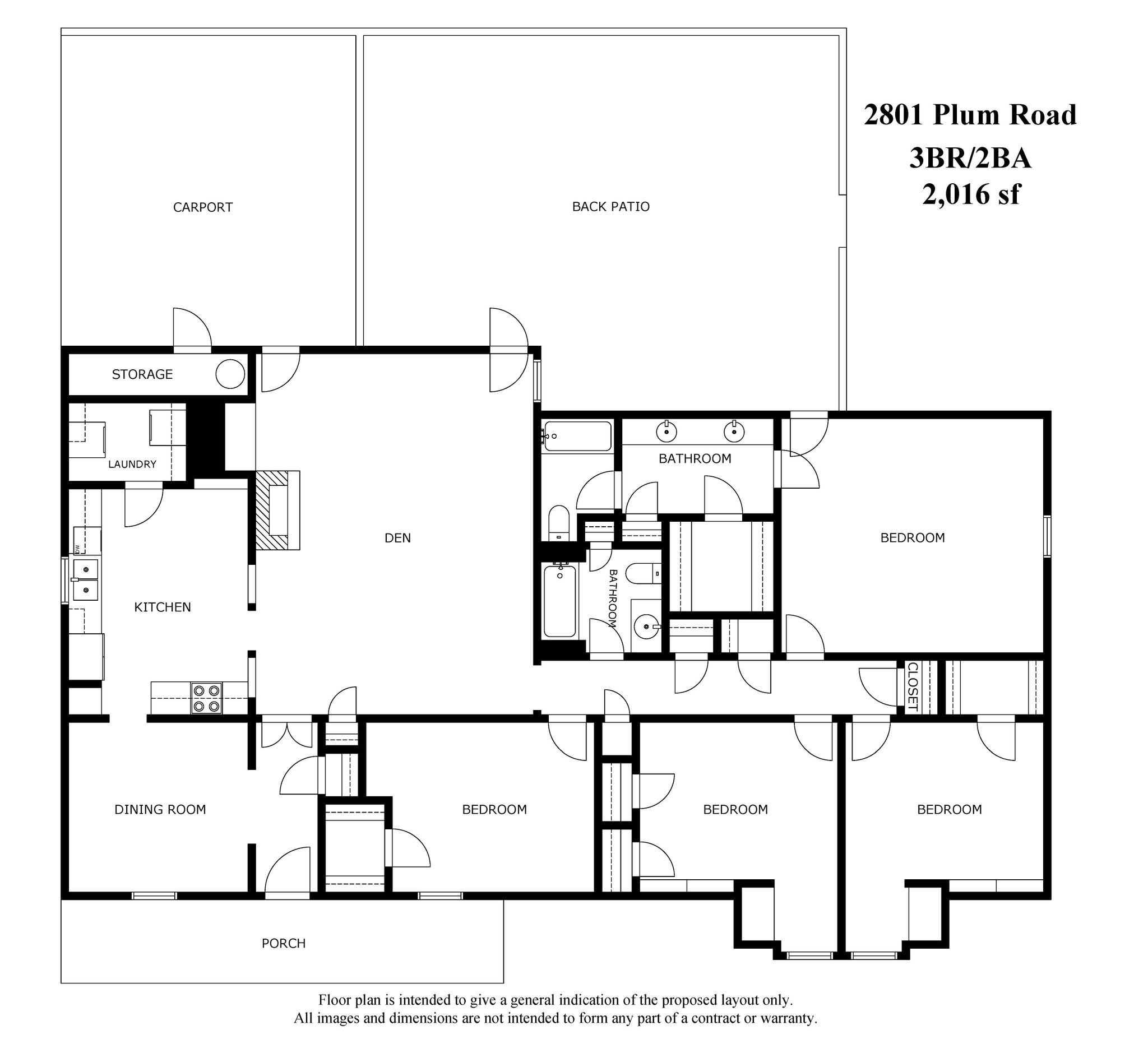 2801 Plum Road floor plan