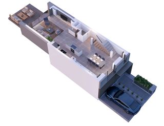 Animation 3D Vue Living / Cuisine / Salle à manger